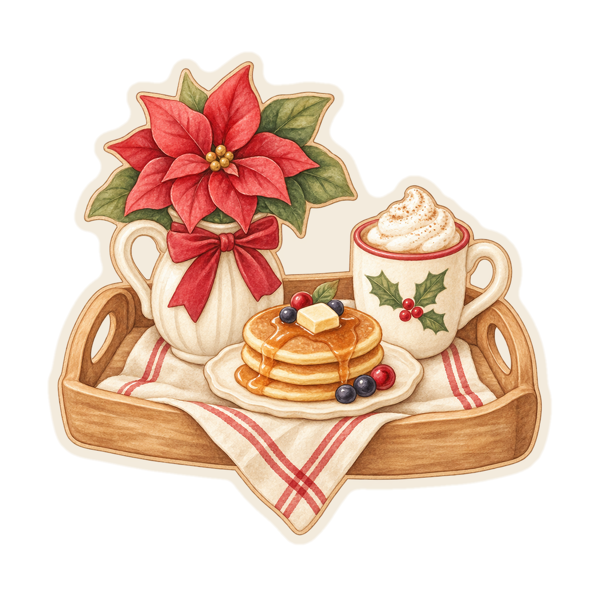 Christmas Breakfast Tray