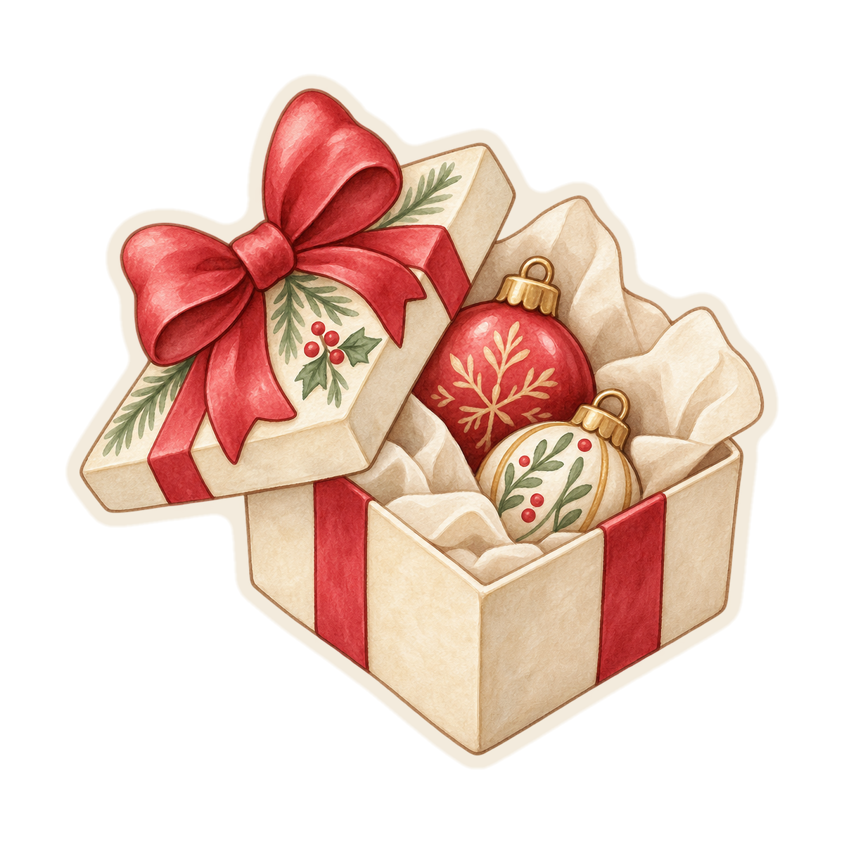 Christmas Ornament Gift Box
