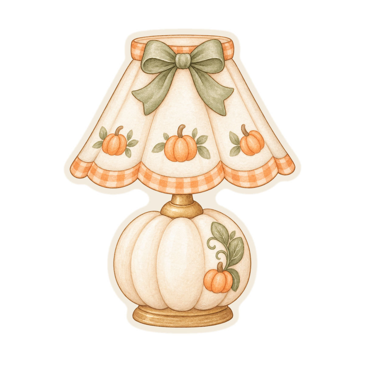 Pumpkin Nursery Lamp