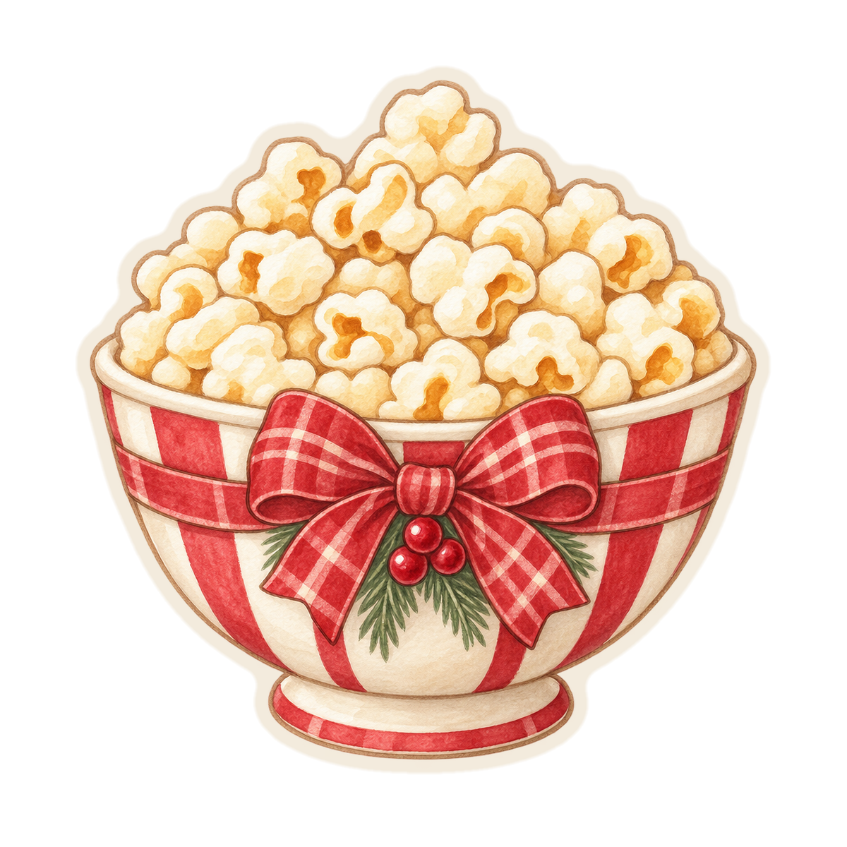 Christmas Popcorn Bowl