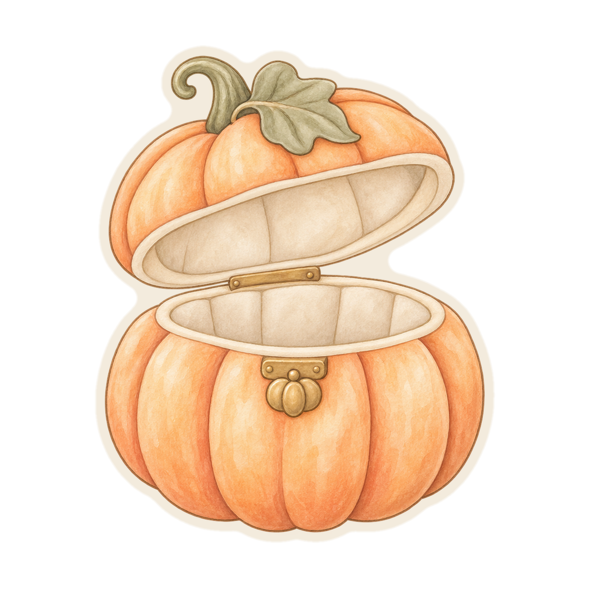 Pumpkin Keepsake Chest