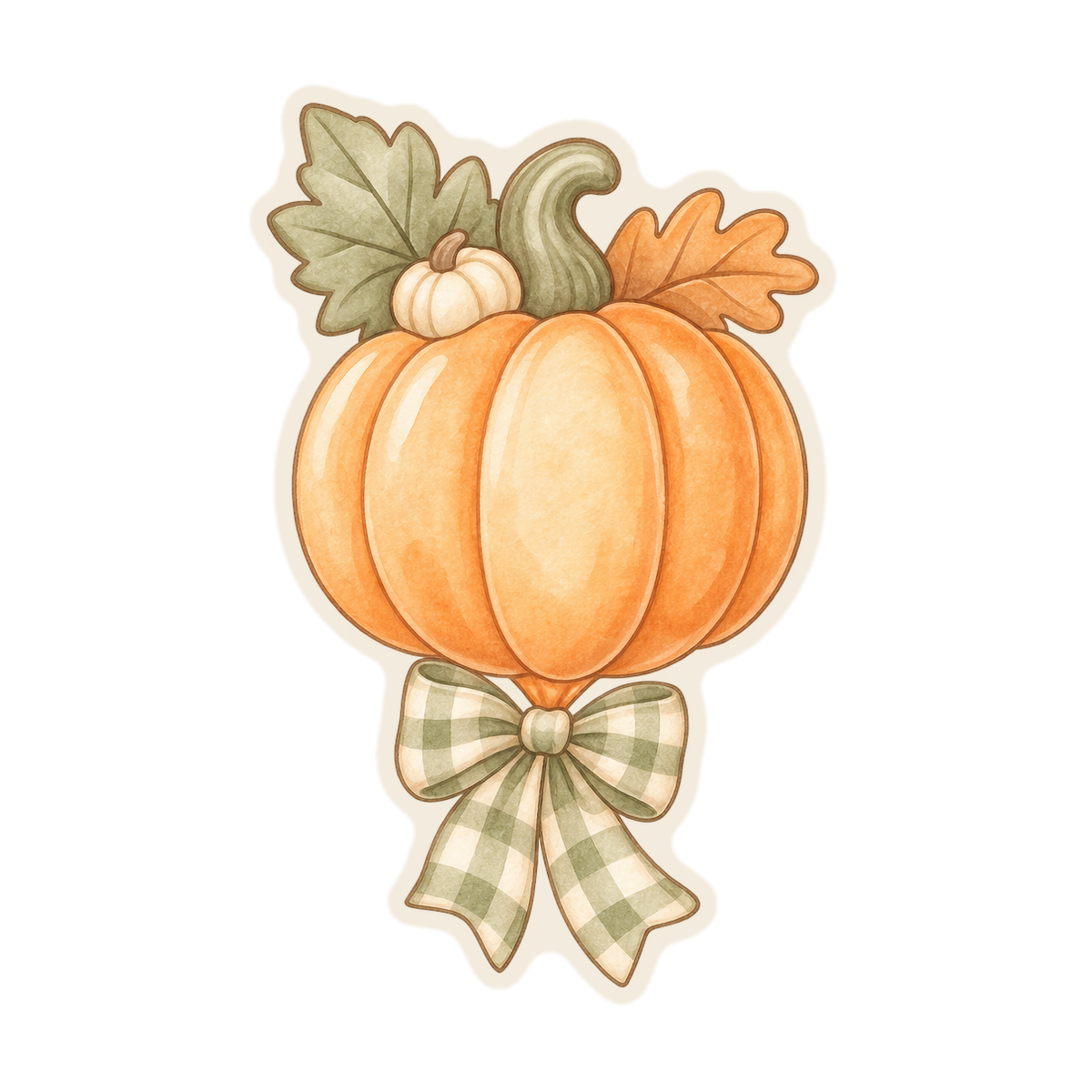 Pumpkin Balloon With Bow