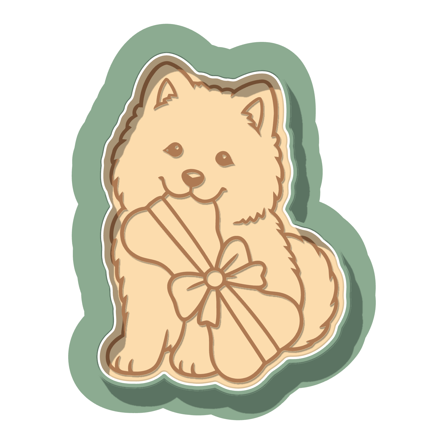 Samoyed · Cutter + Stamp