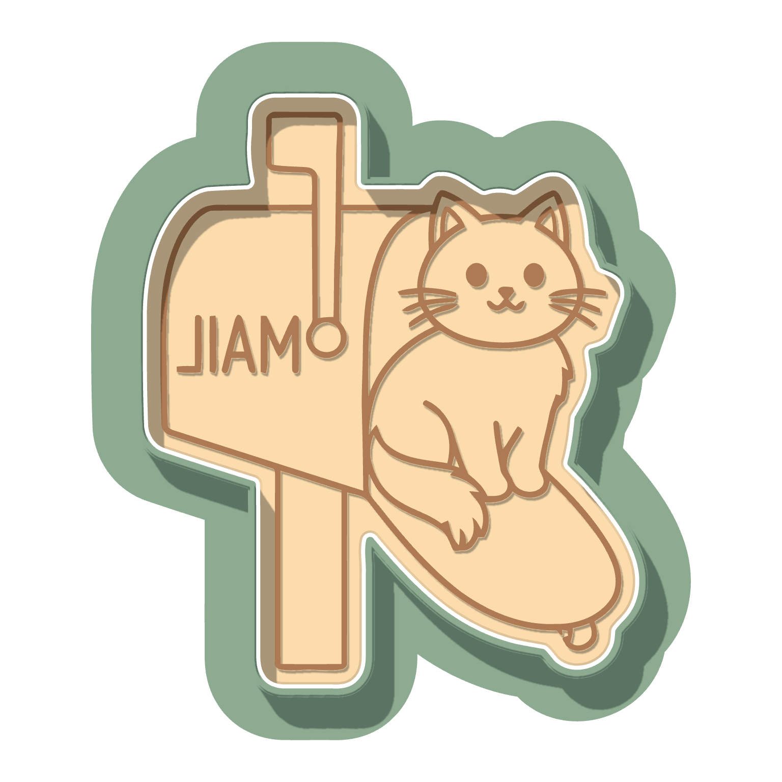 Cat in Mailbox · Cutter + Stamp