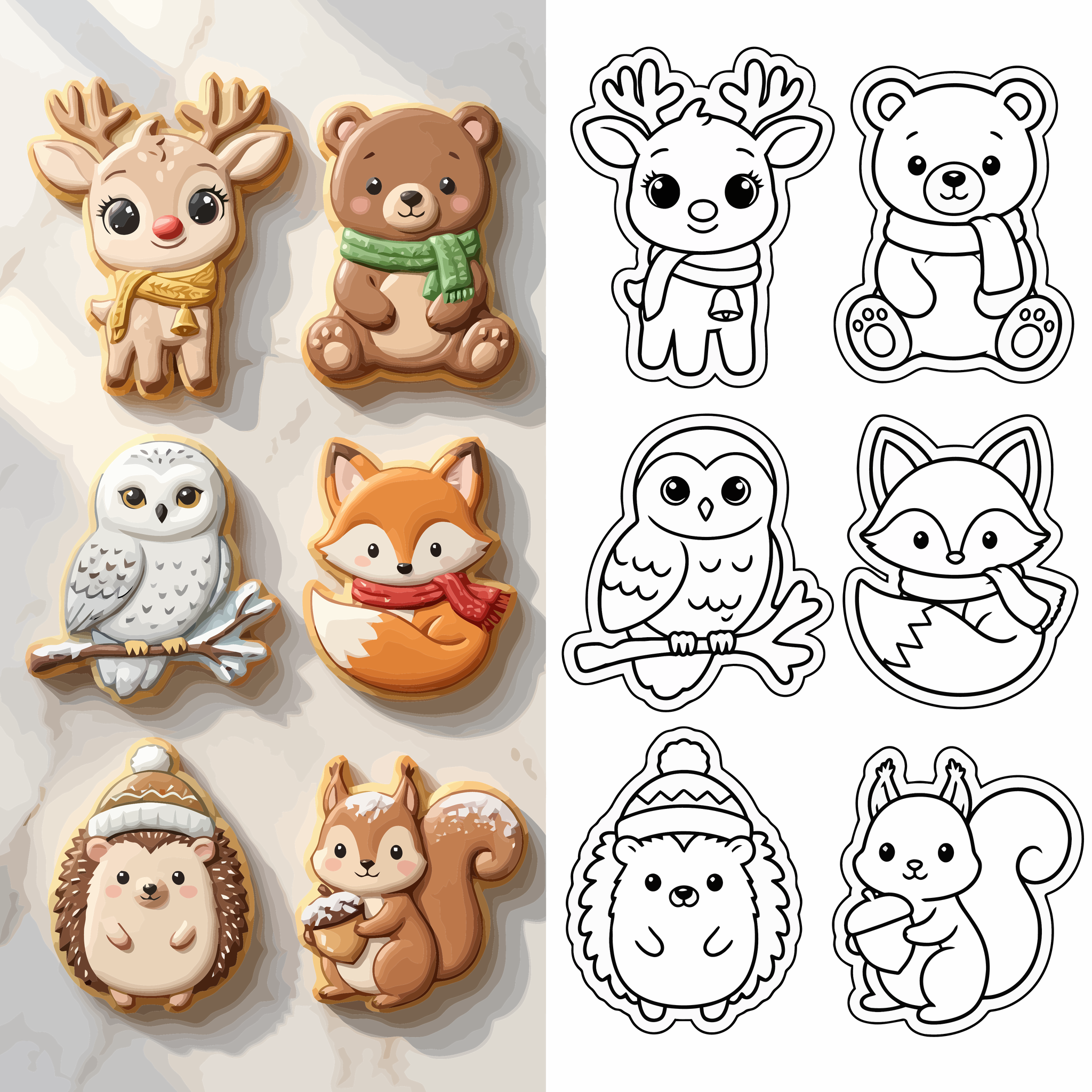 Winter Woodland Animals