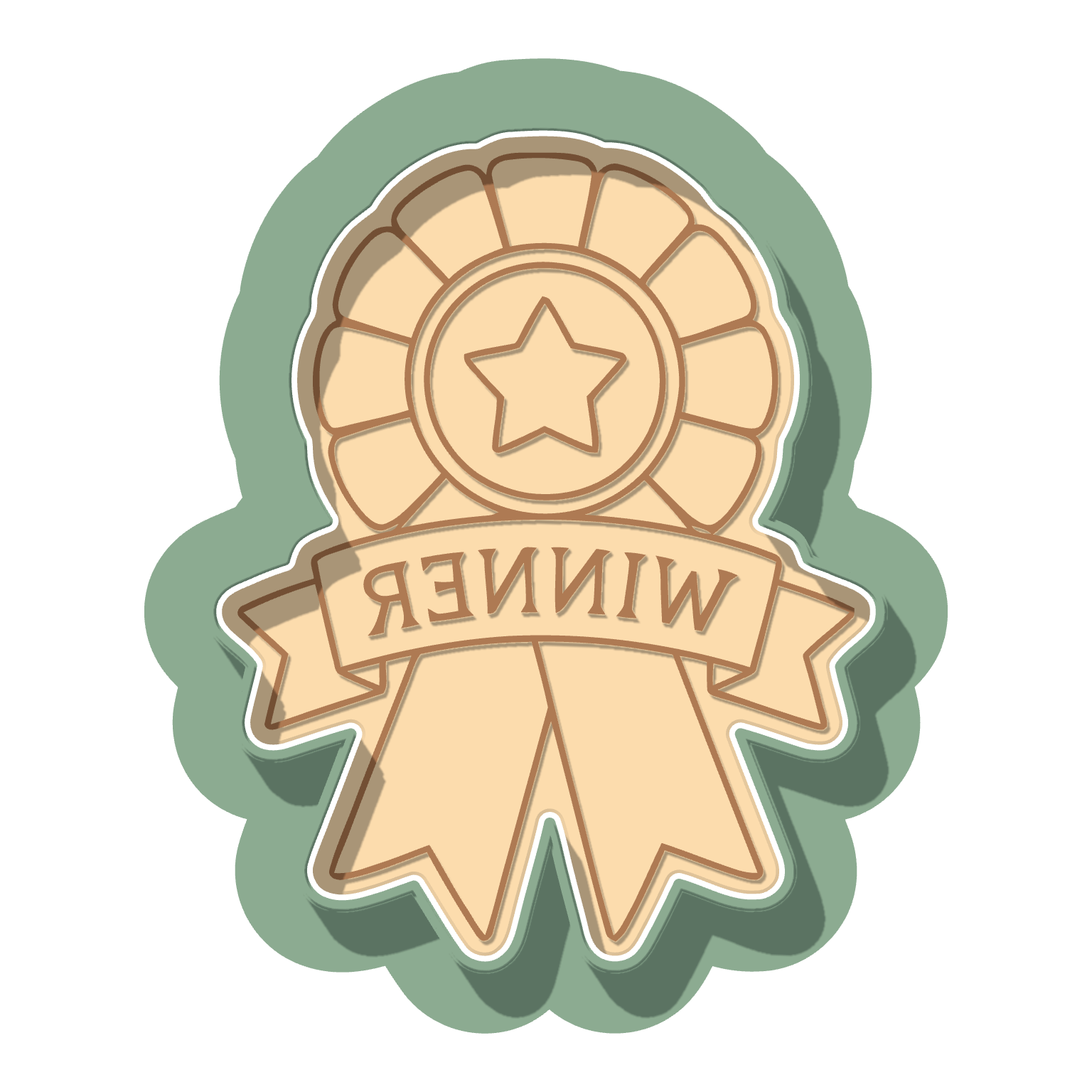 Winner Ribbon · Cutter + Stamp
