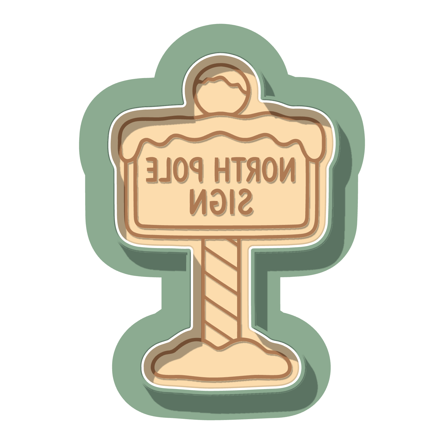 North Pole Sign · Cutter + Stamp