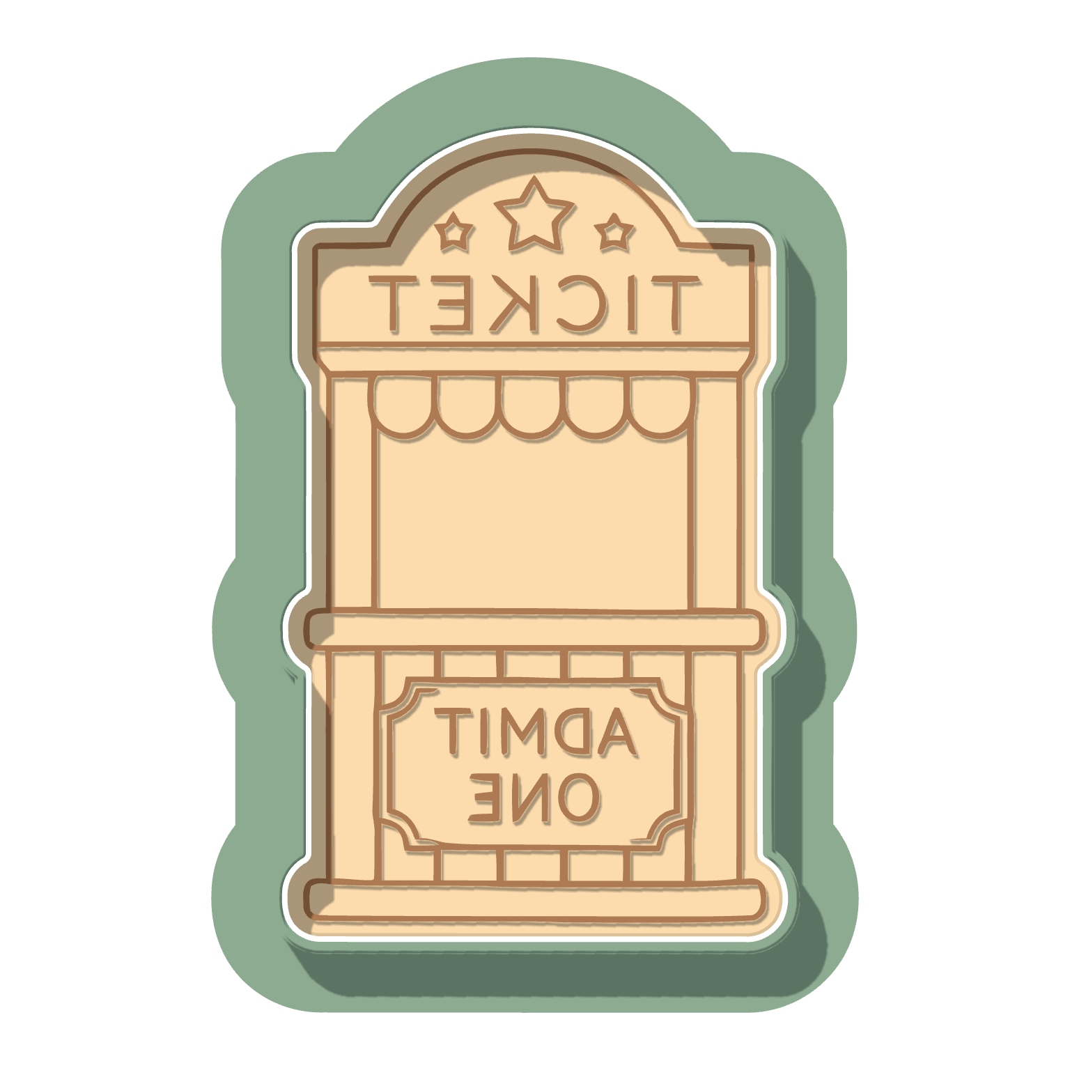 Ticket Booth · Cutter + Stamp