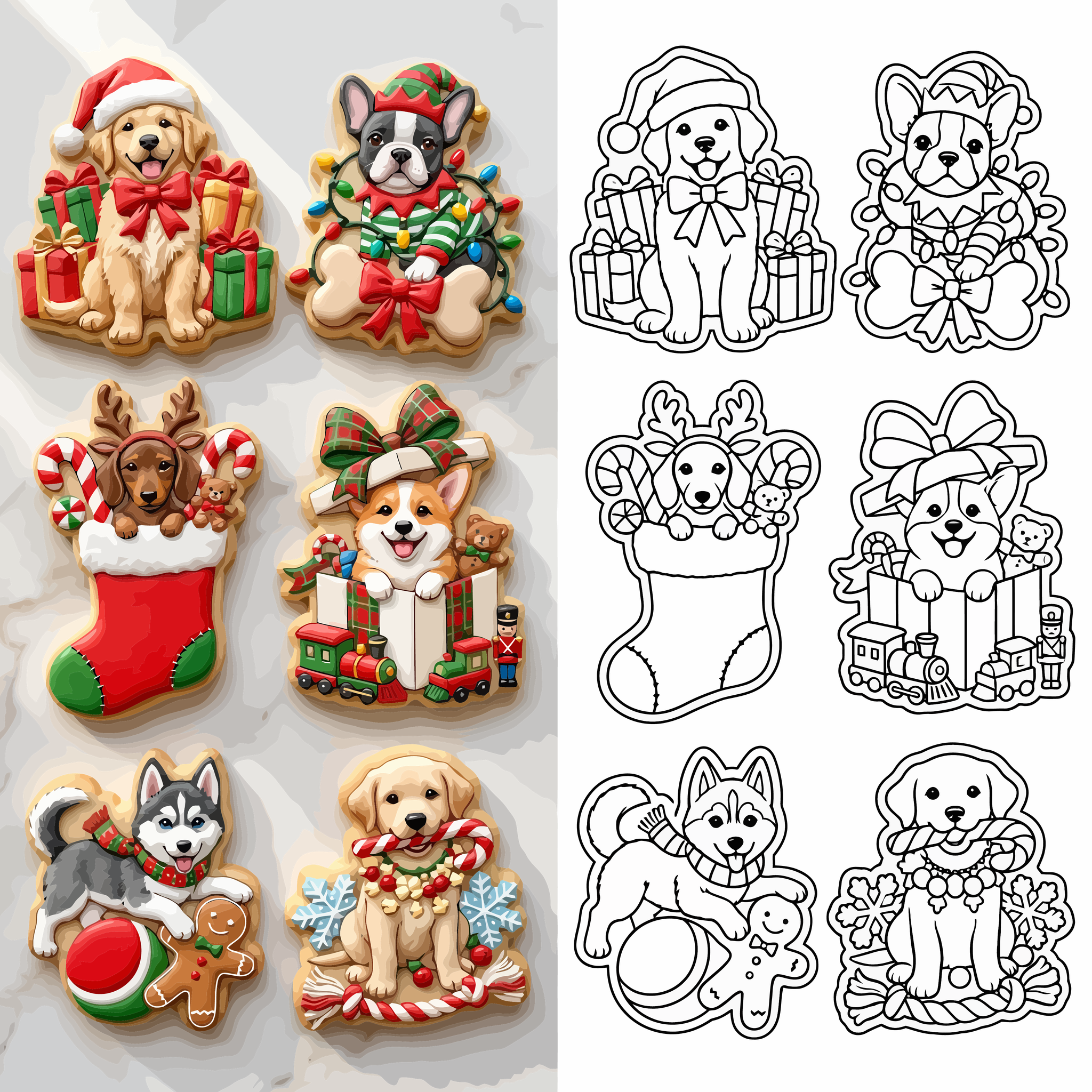 Christmas Puppies and Holiday Toys