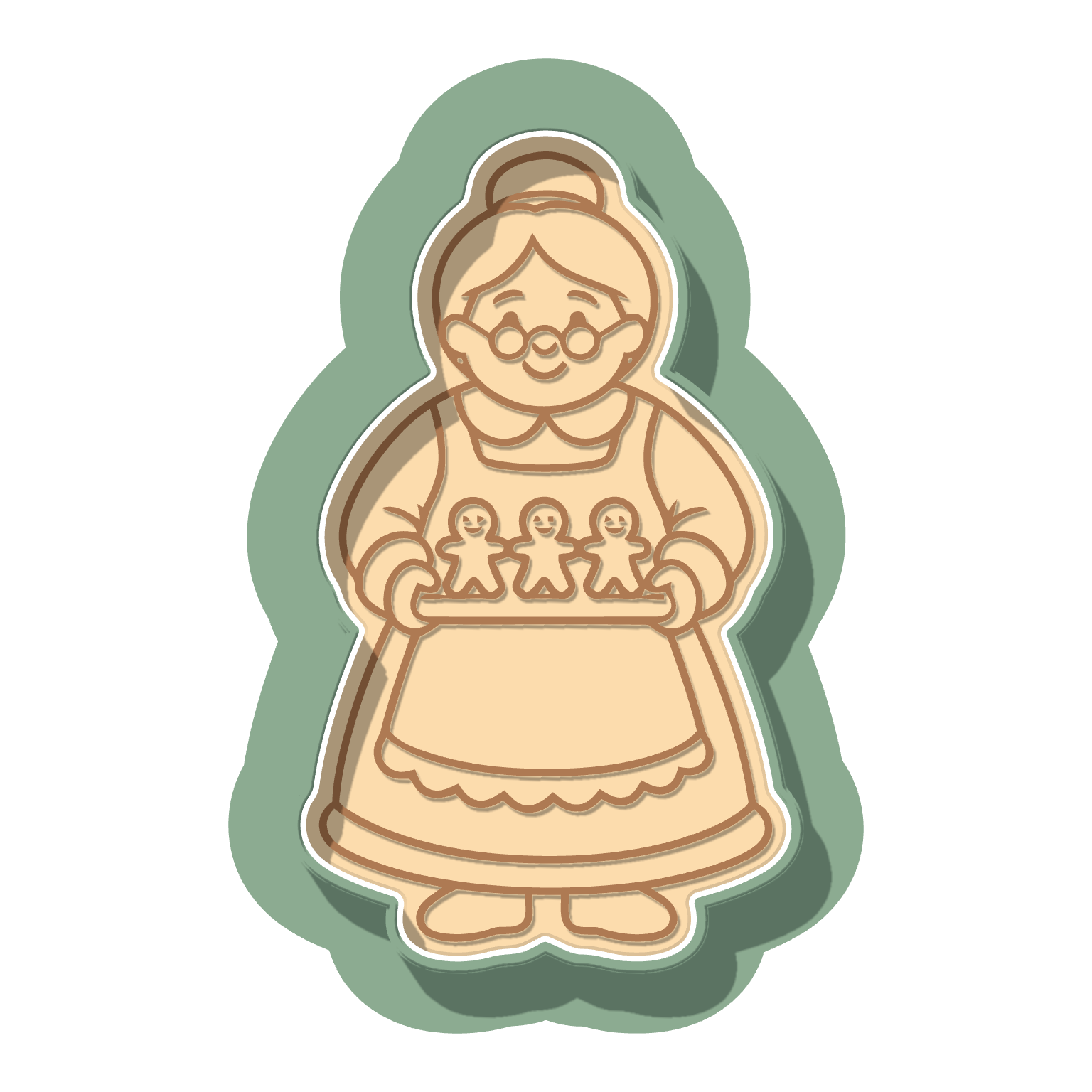 Mrs. Claus Cookies · Cutter + Stamp