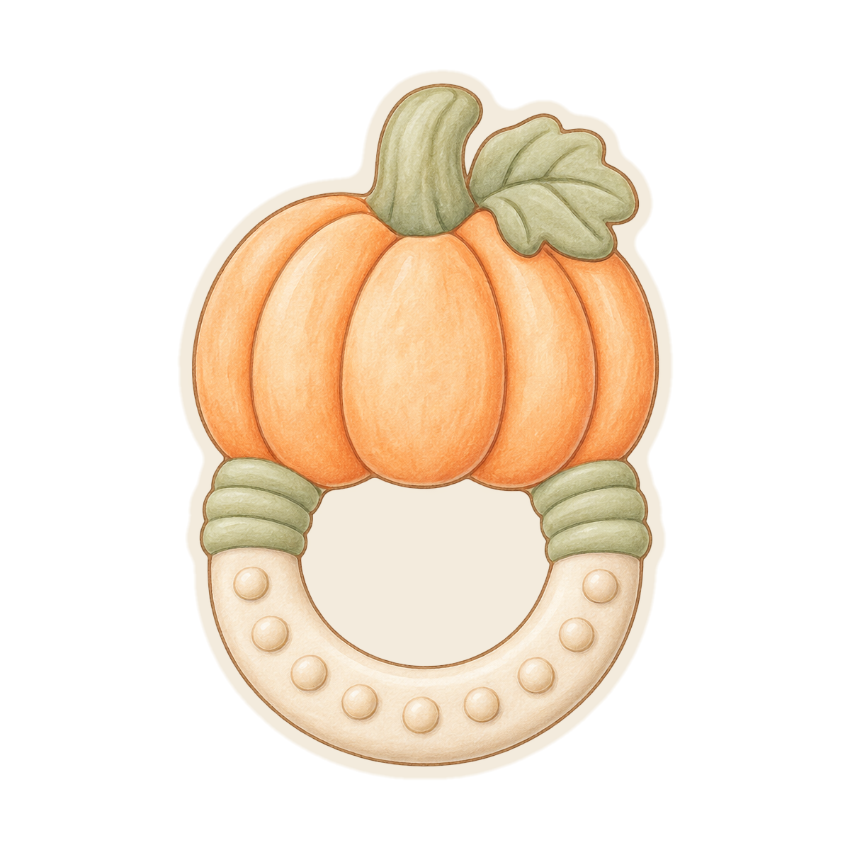 Pumpkin Baby Teether