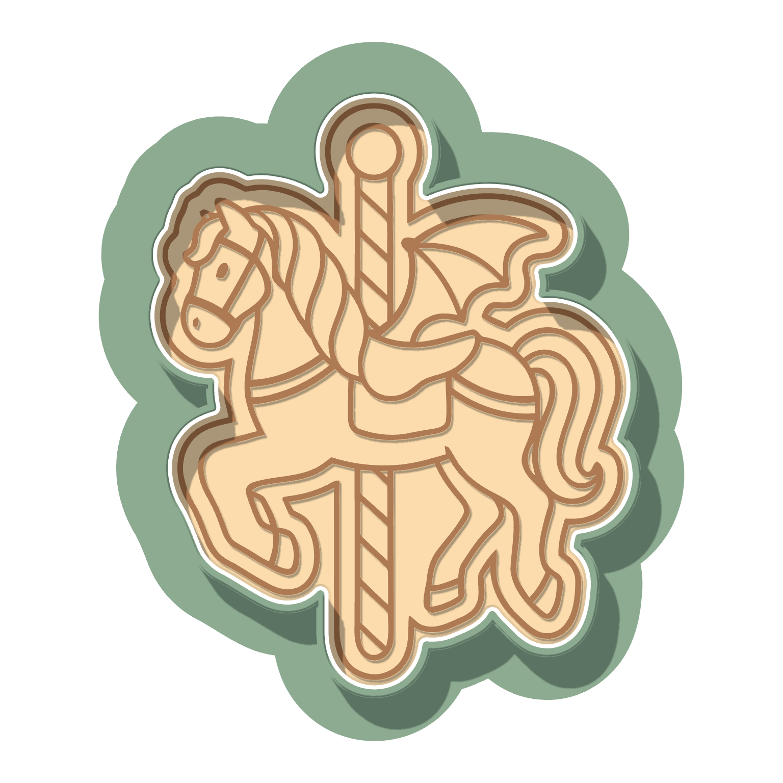 Carousel Horse · Cutter + Stamp