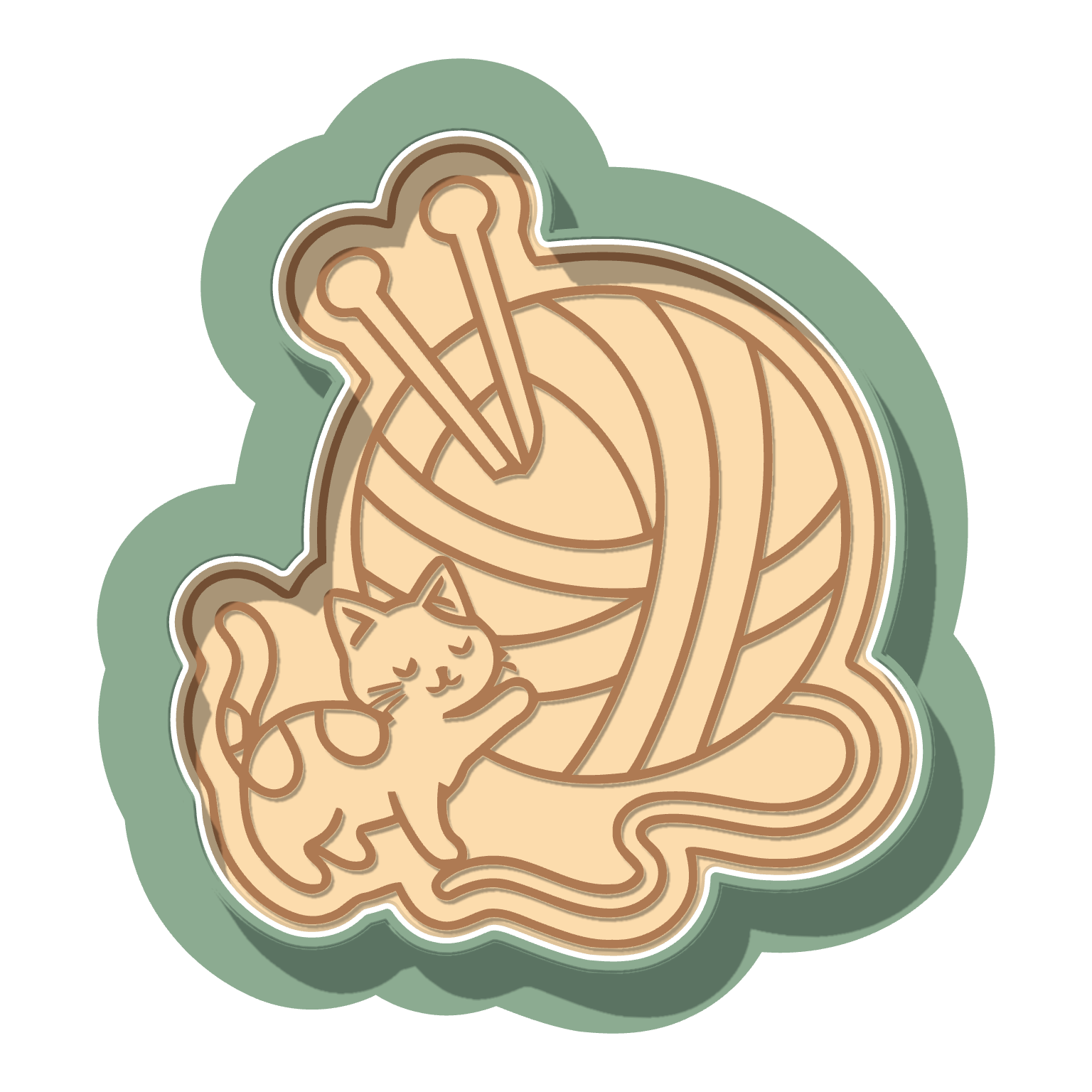 Cat Yarn · Cutter + Stamp