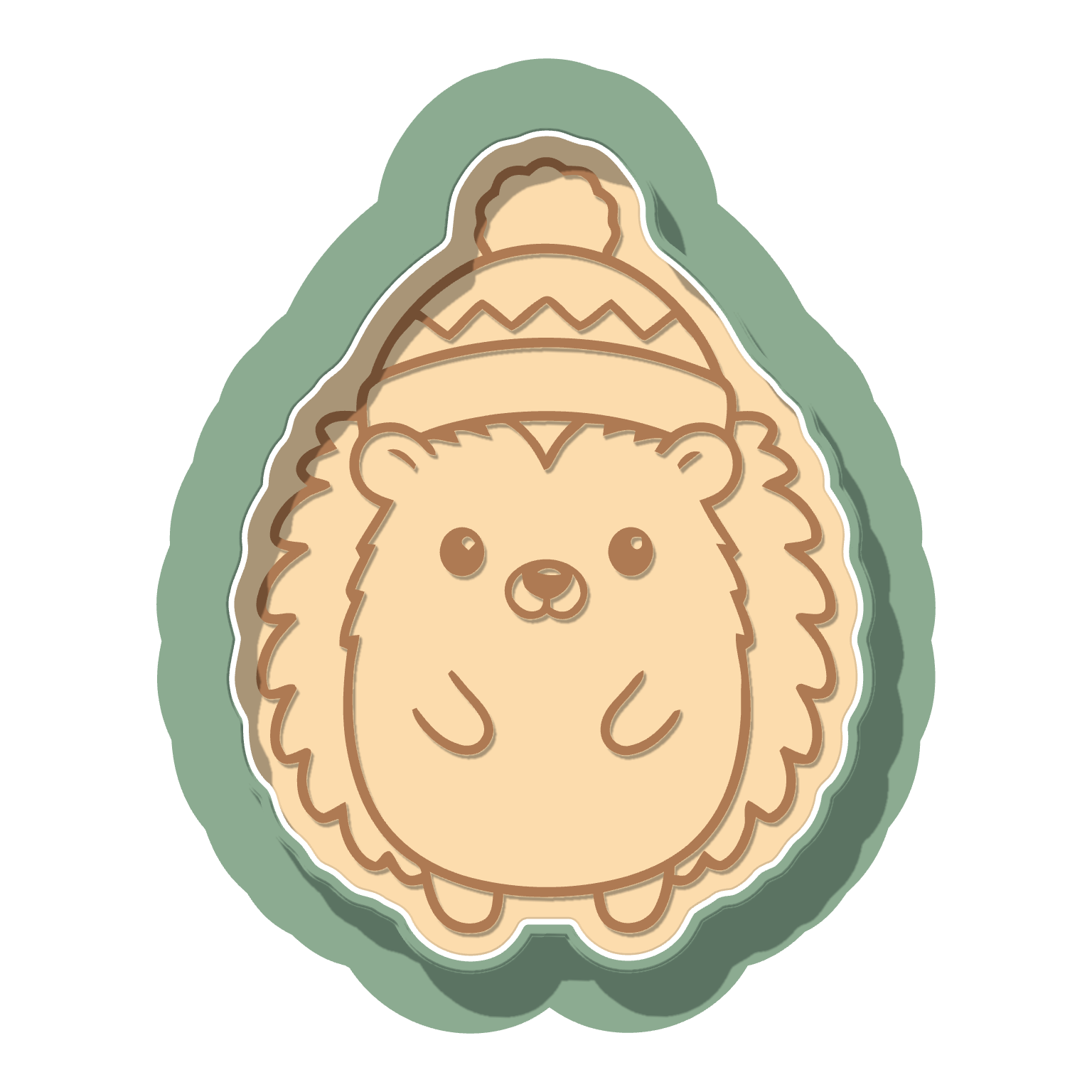 hedgehog · Cutter + Stamp