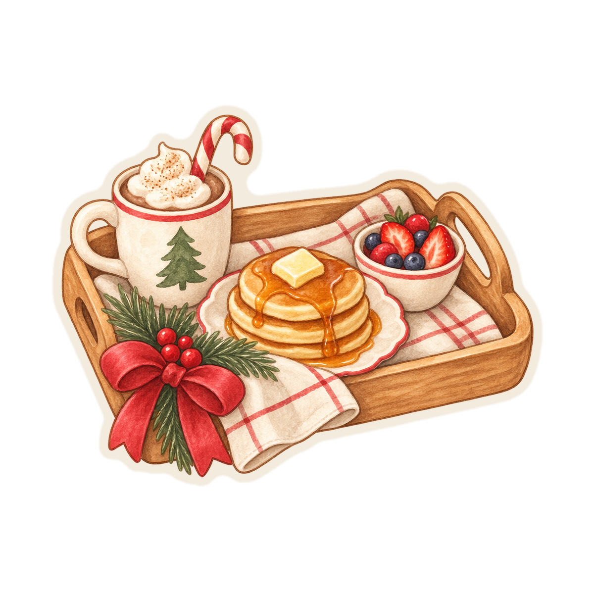 Christmas Breakfast Tray