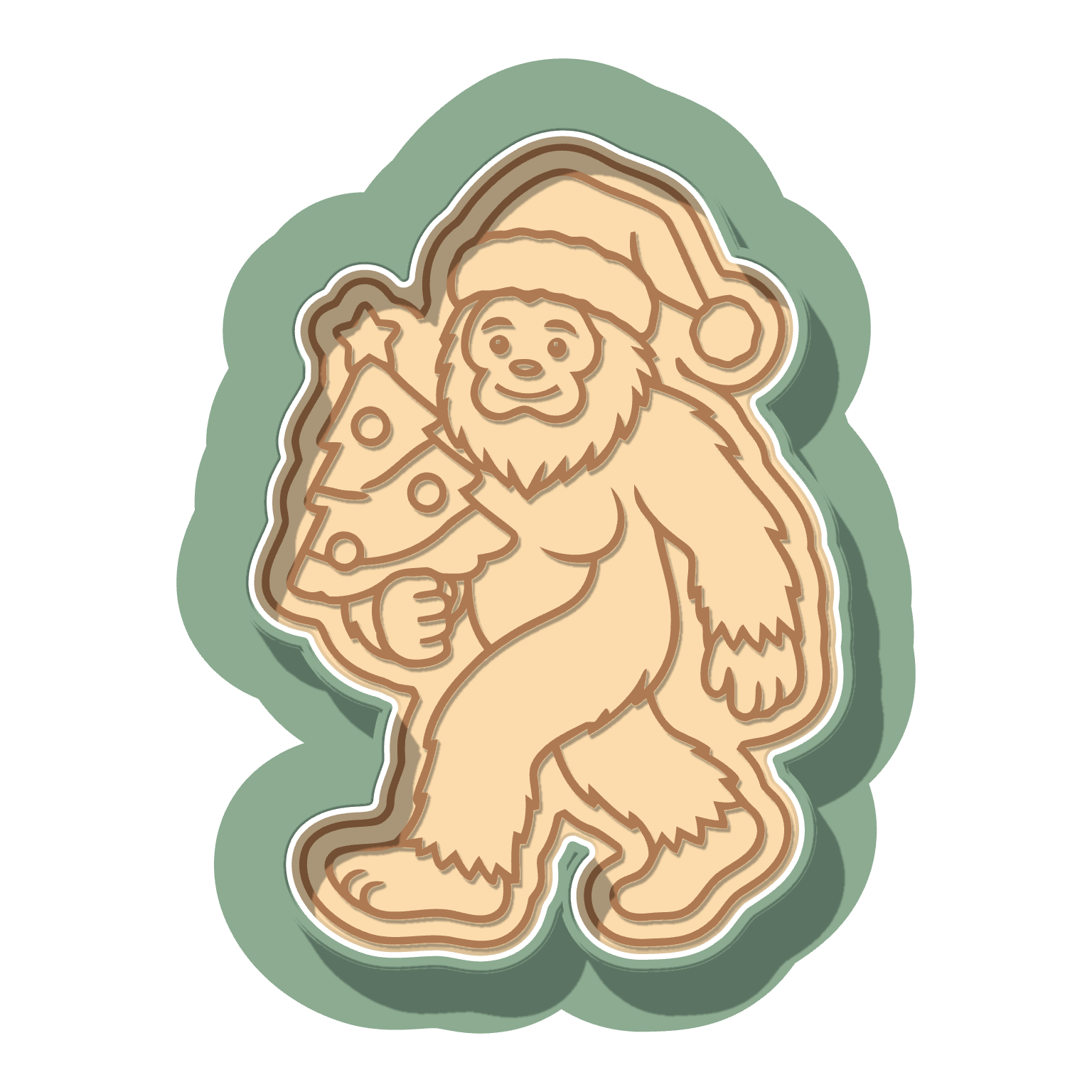 Bigfoot Tree · Cutter + Stamp
