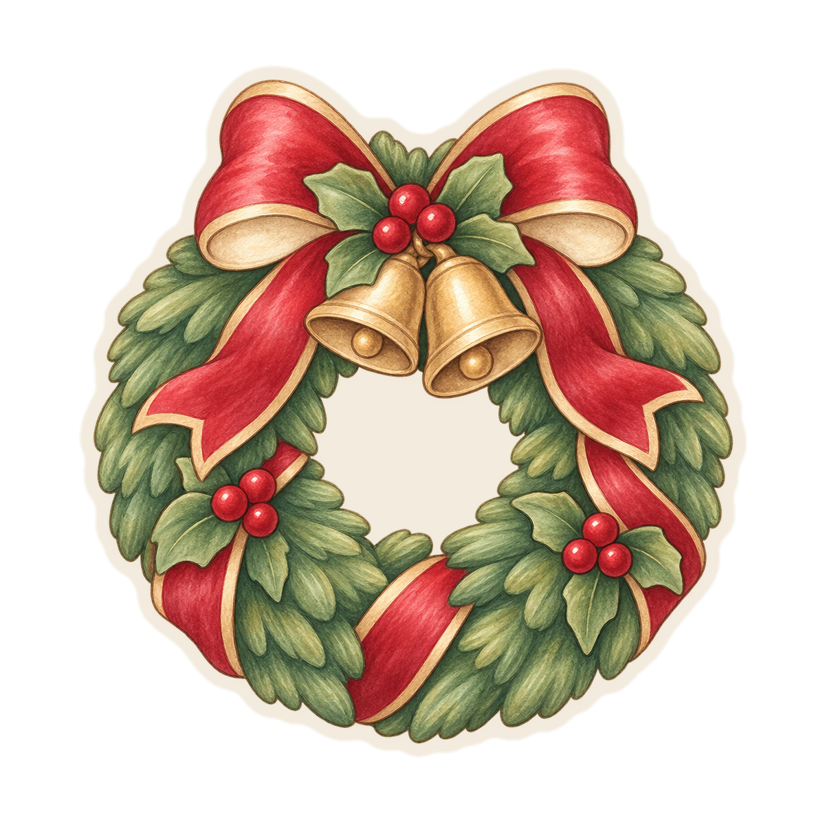 Christmas Wreath With Bells