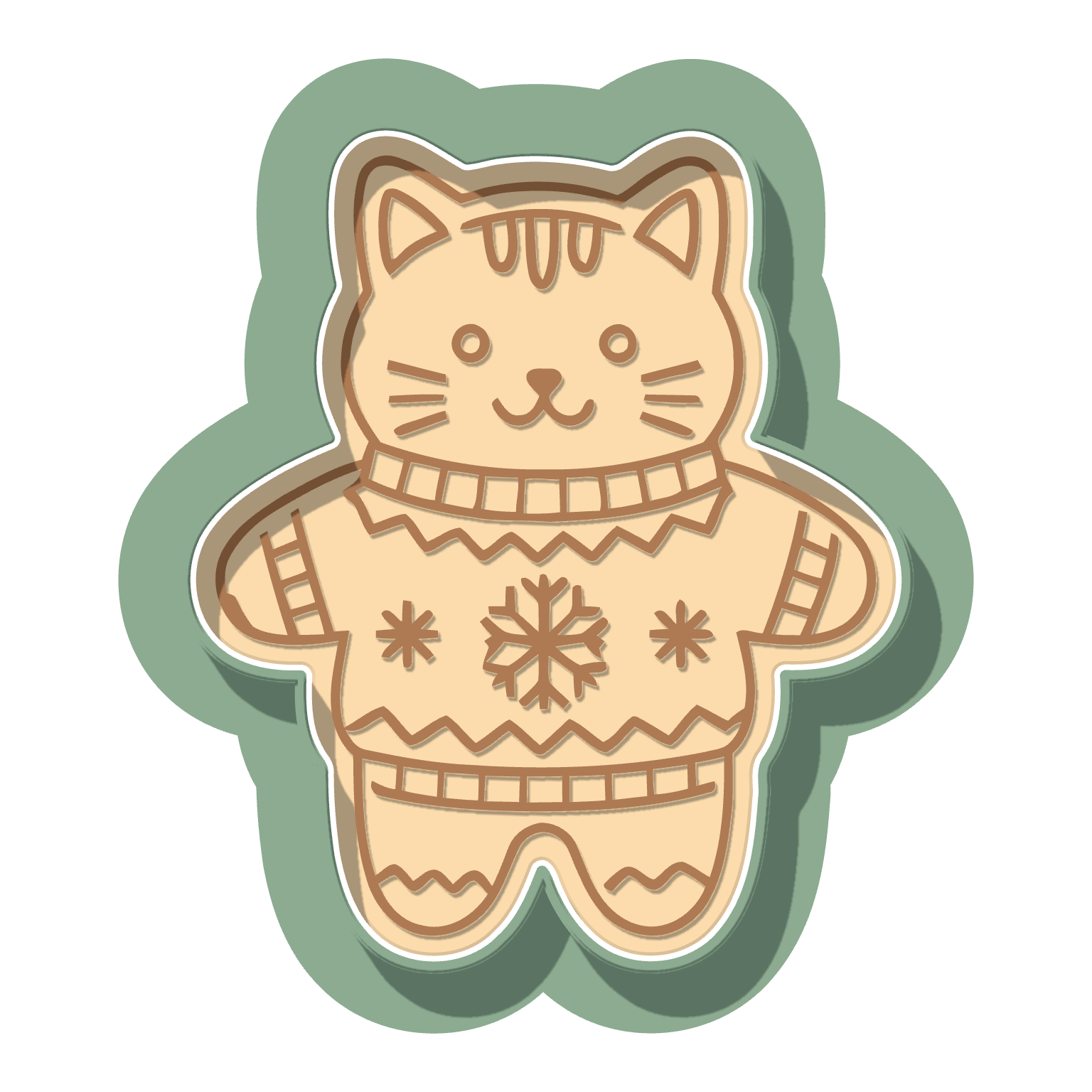 Gingerbread Kitty · Cutter + Stamp