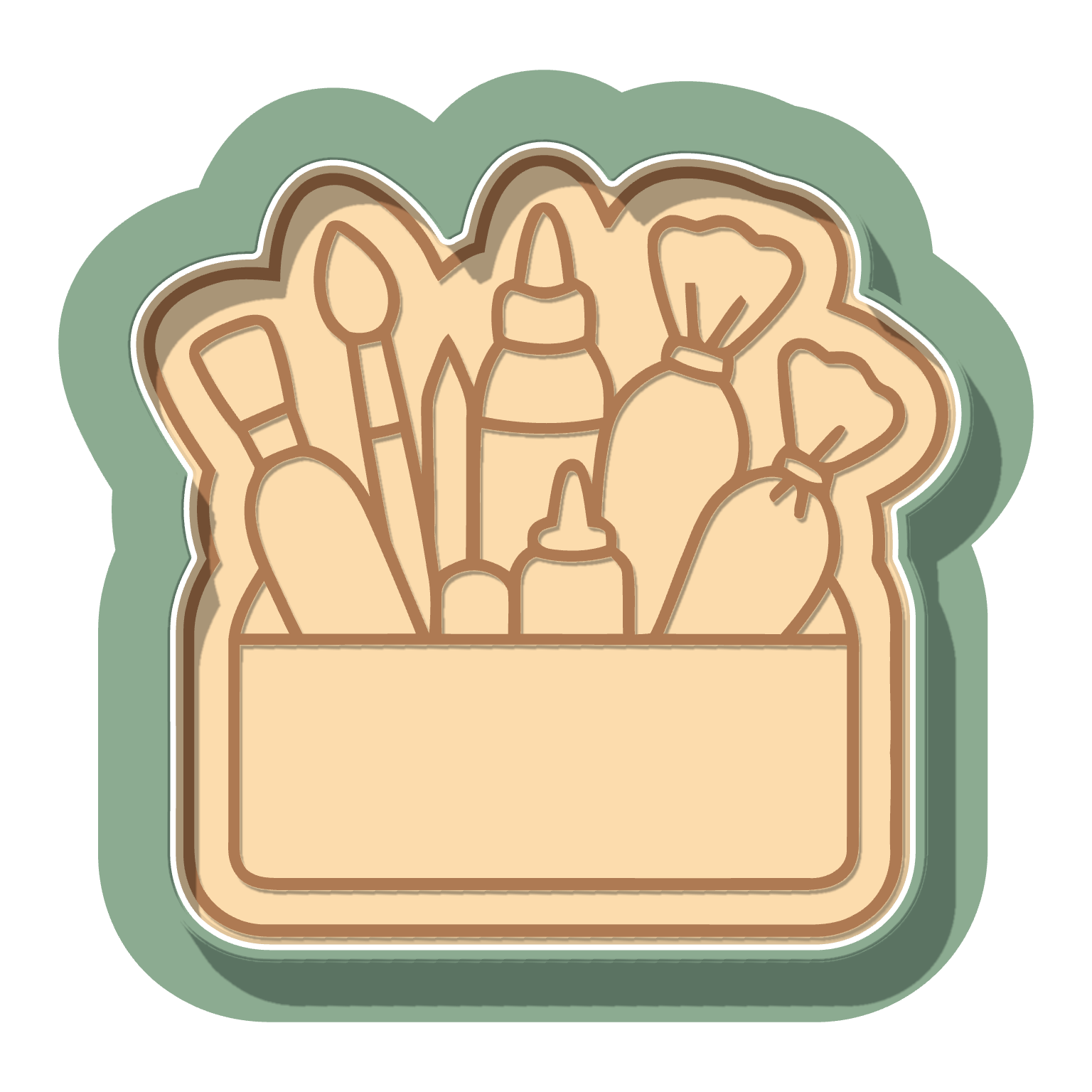 Decorators Tool Caddy · Cutter + Stamp
