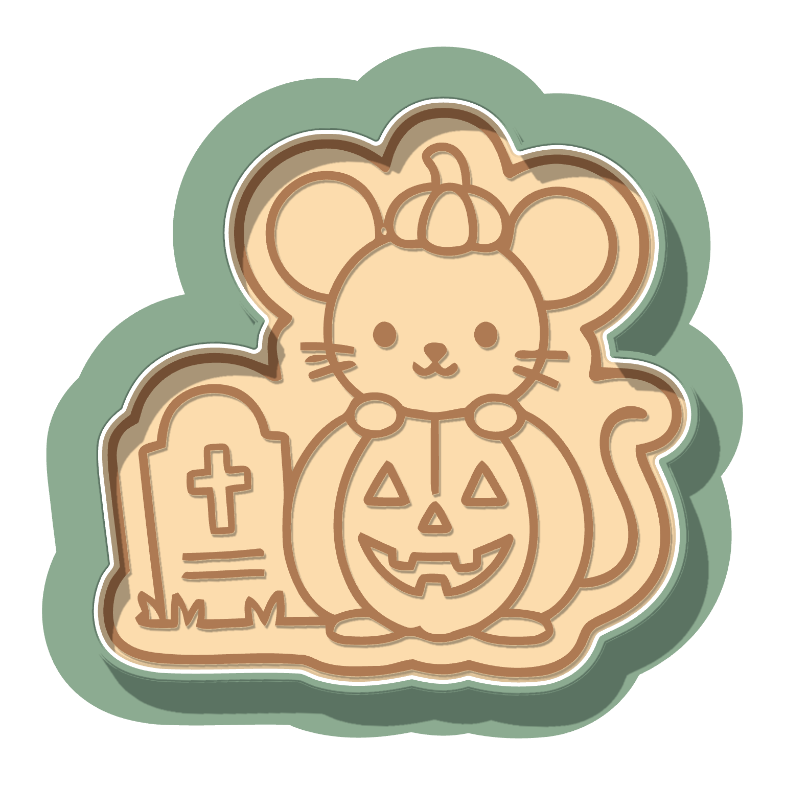 Pumpkin Mouse & Tombstone · Cutter + Stamp
