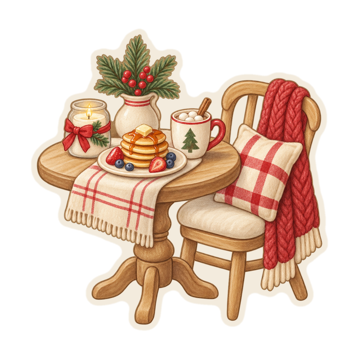 Cozy Christmas Breakfast Nook