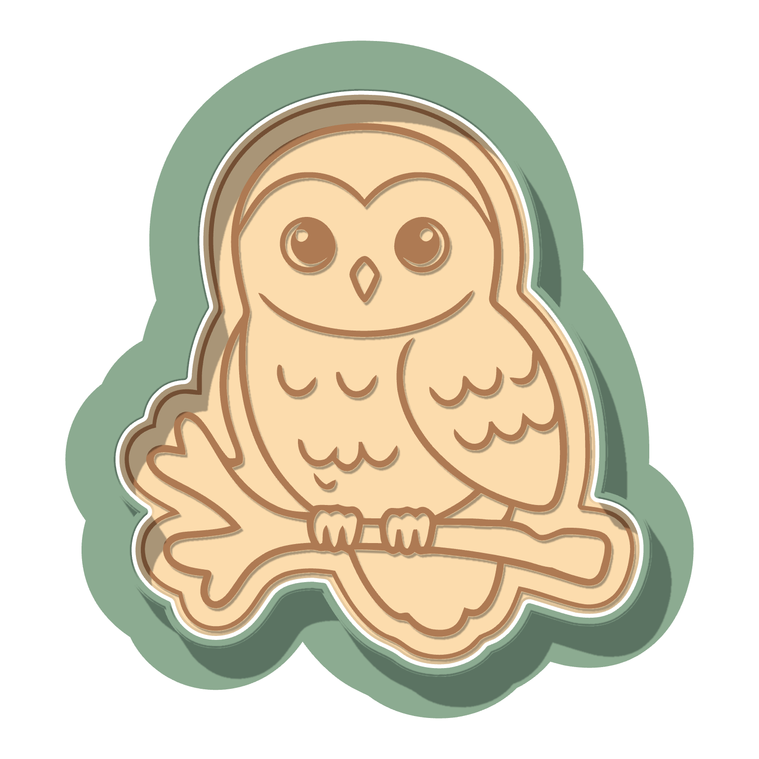 owl · Cutter + Stamp