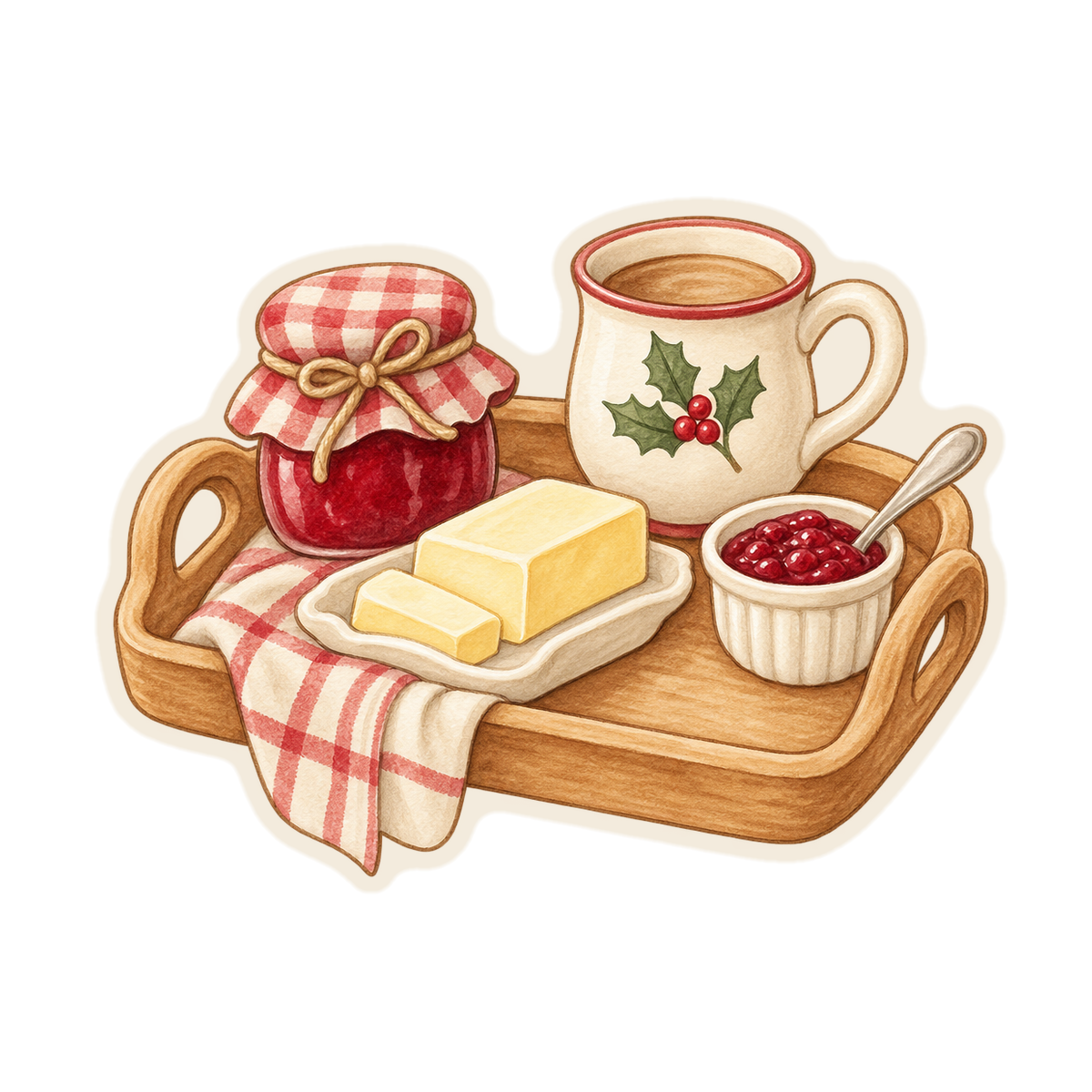 Christmas Breakfast Tray