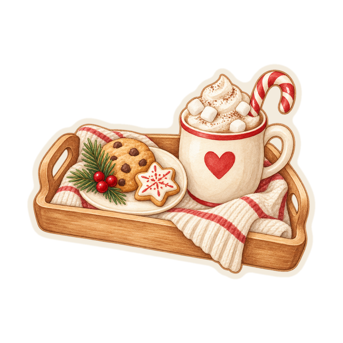 Christmas Cocoa Breakfast Tray