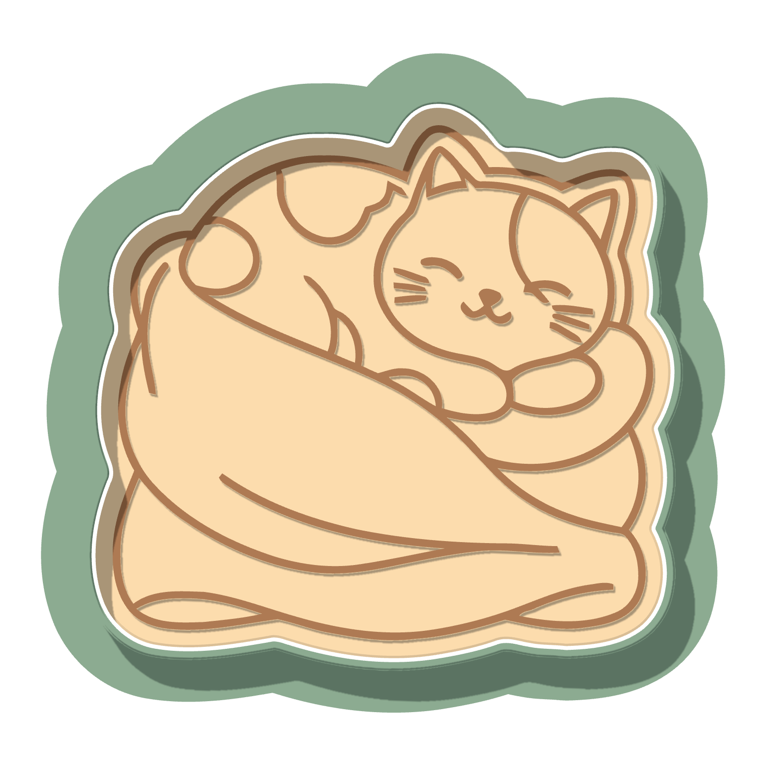 Sleeping Kitty · Cutter + Stamp