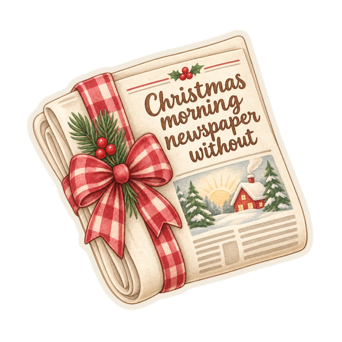 Christmas Morning Newspaper