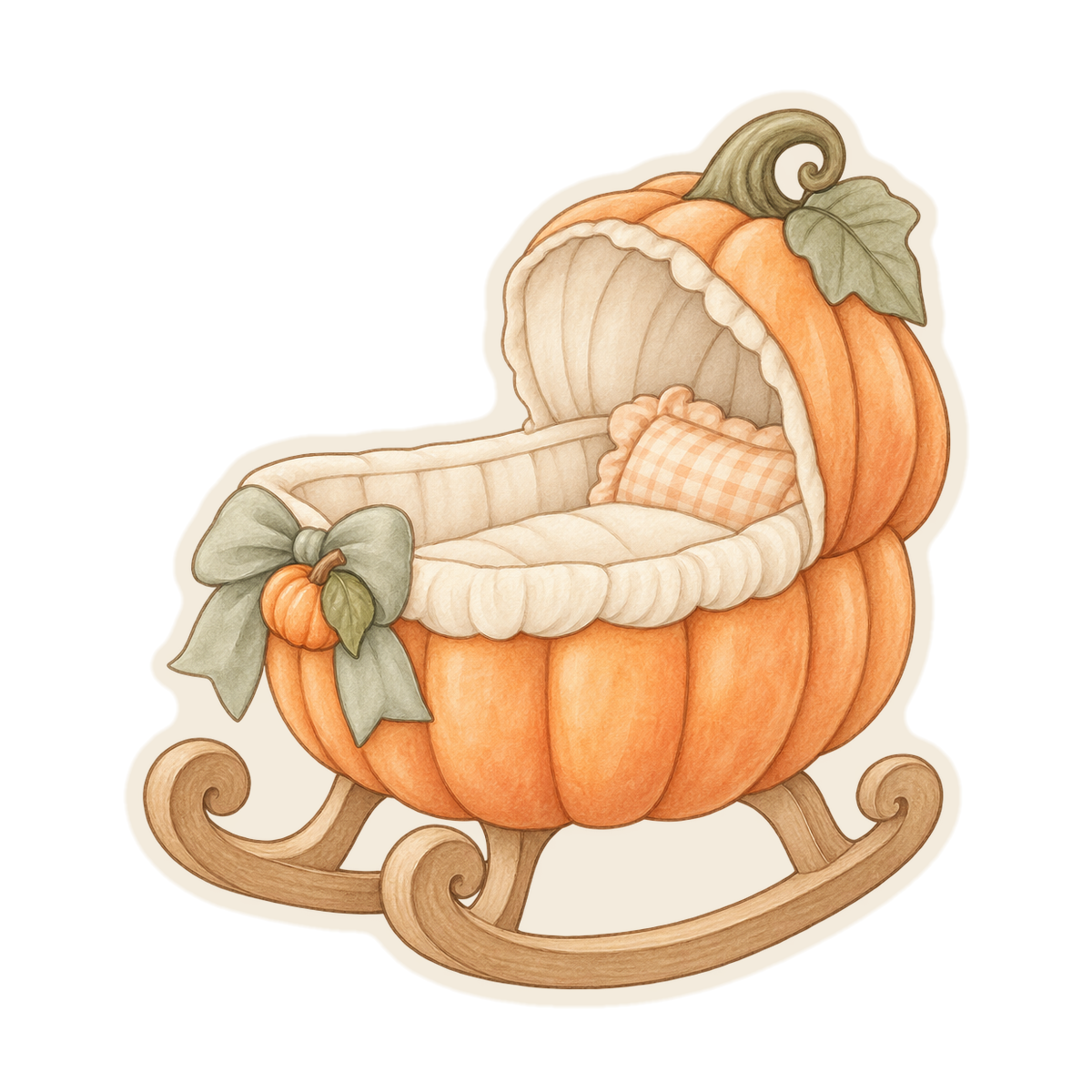 Pumpkin Baby Cradle