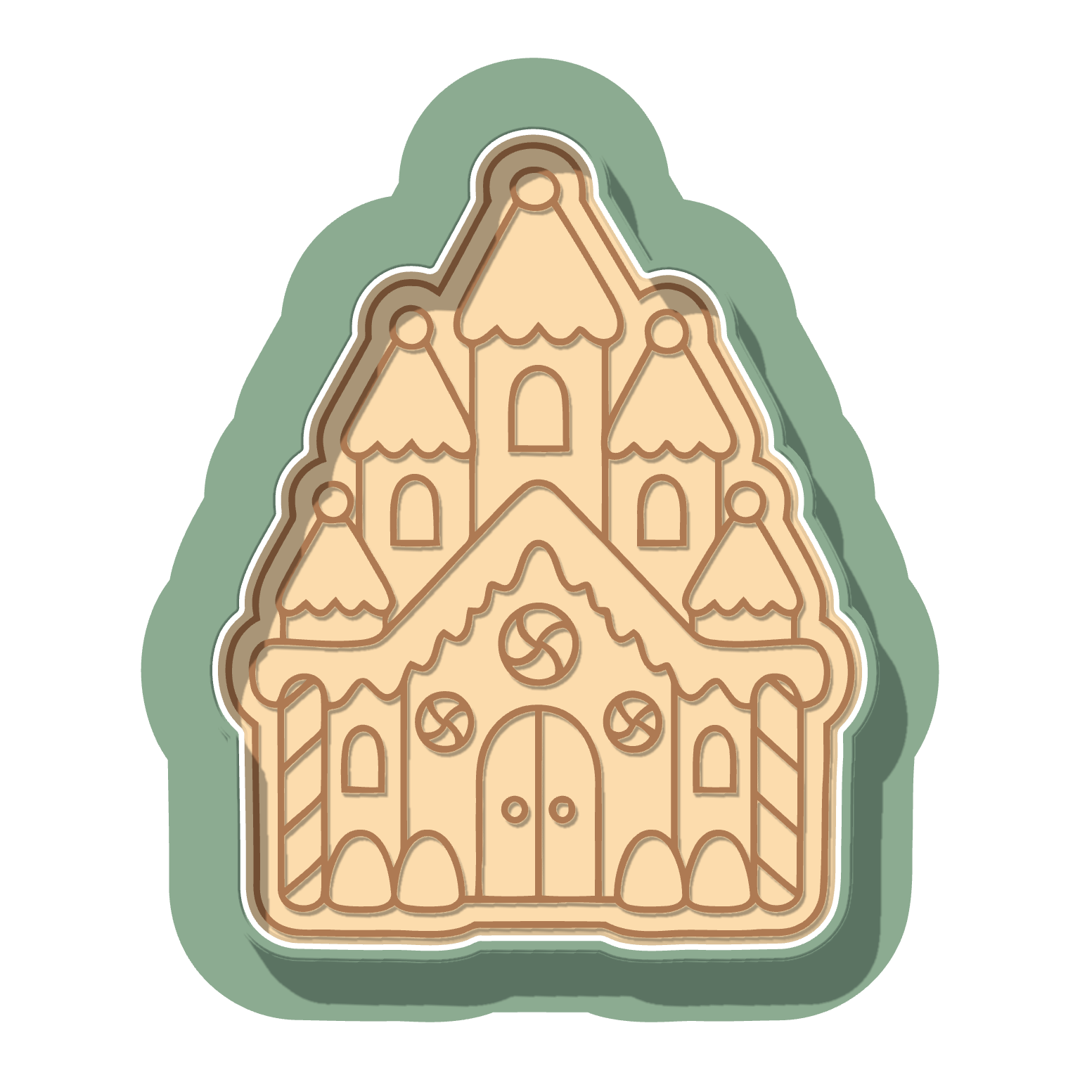 Gingerbread Castle · Cutter + Stamp