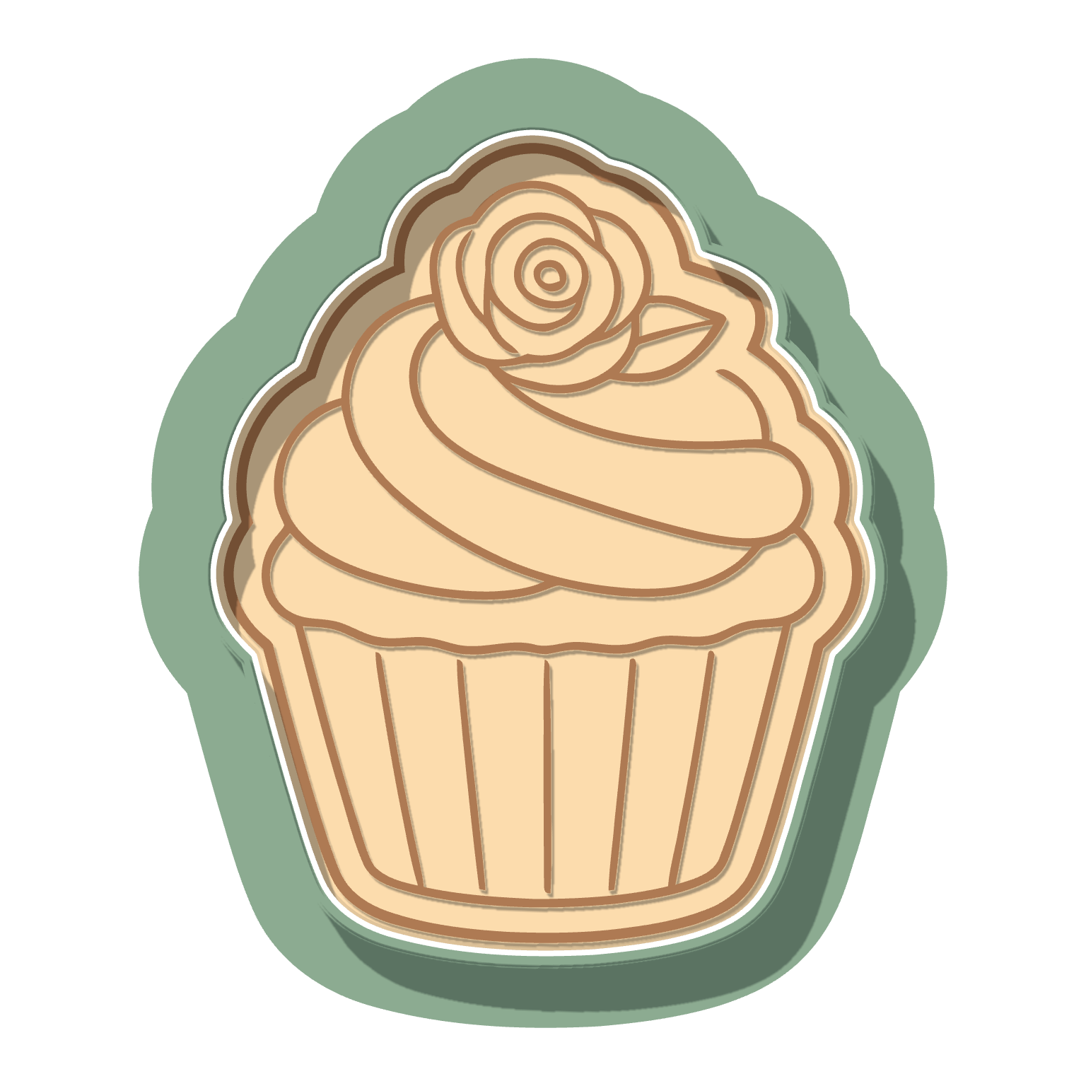 Cupcake · Cutter + Stamp