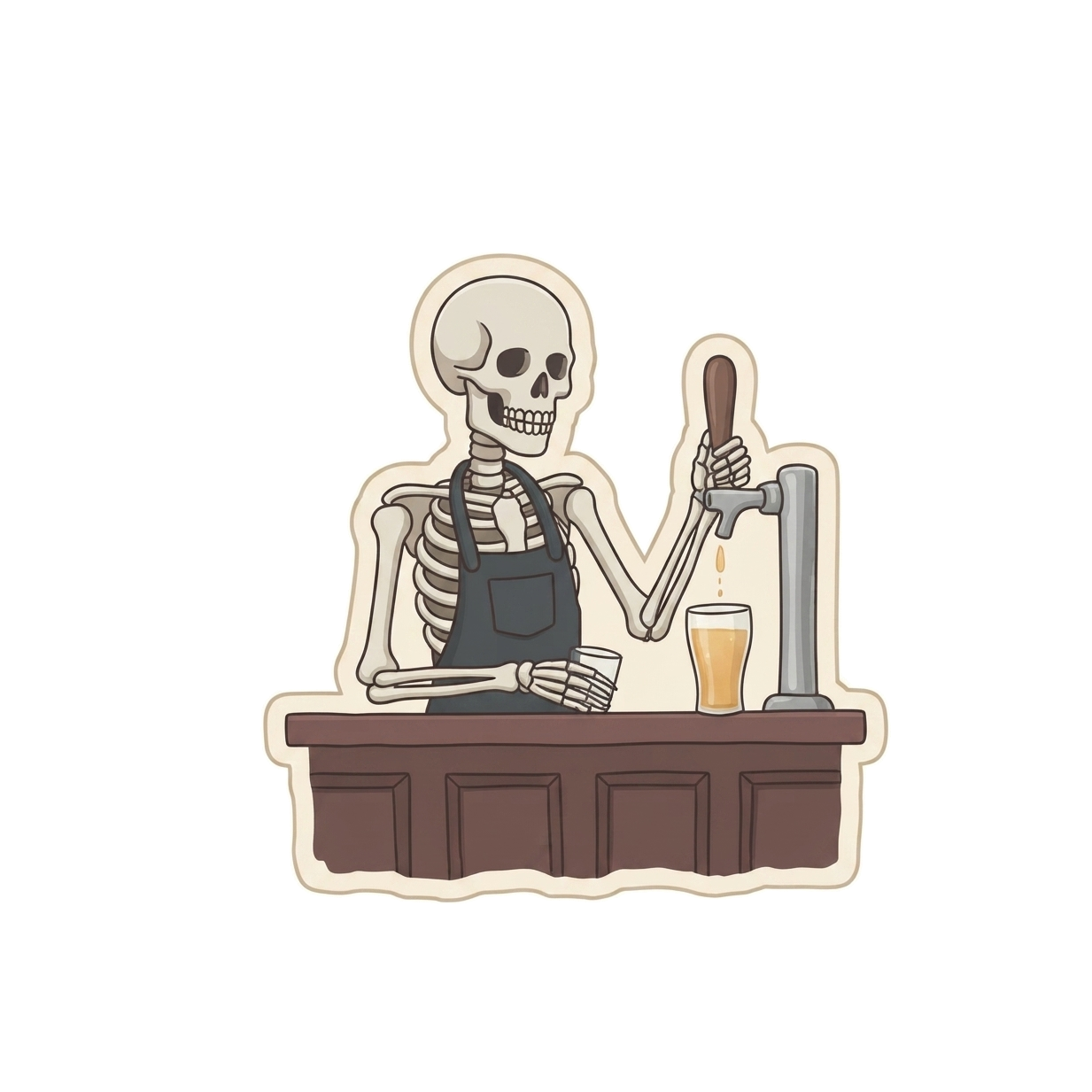 Skeleton Bartender