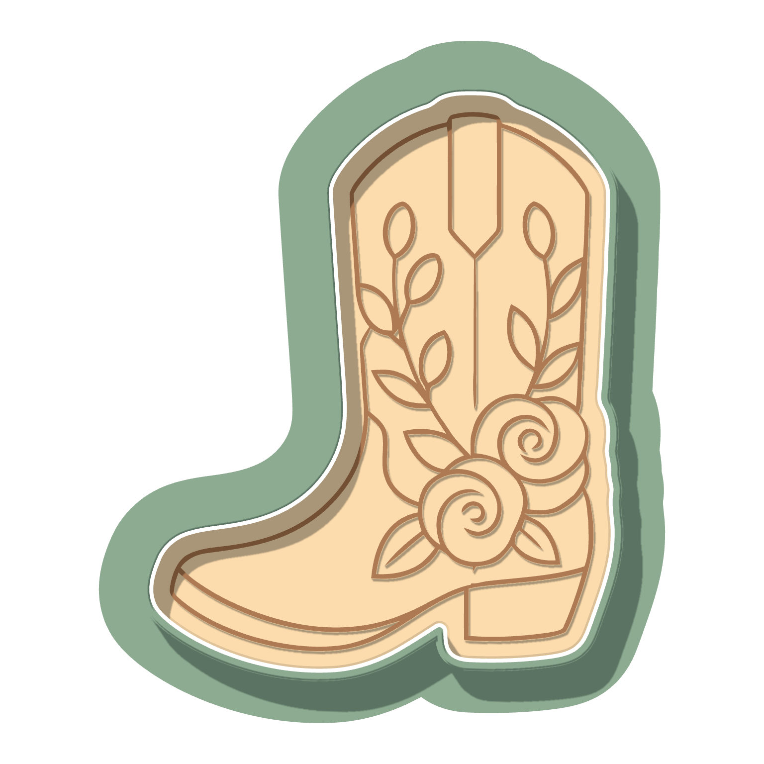 Floral Boot · Cutter + Stamp