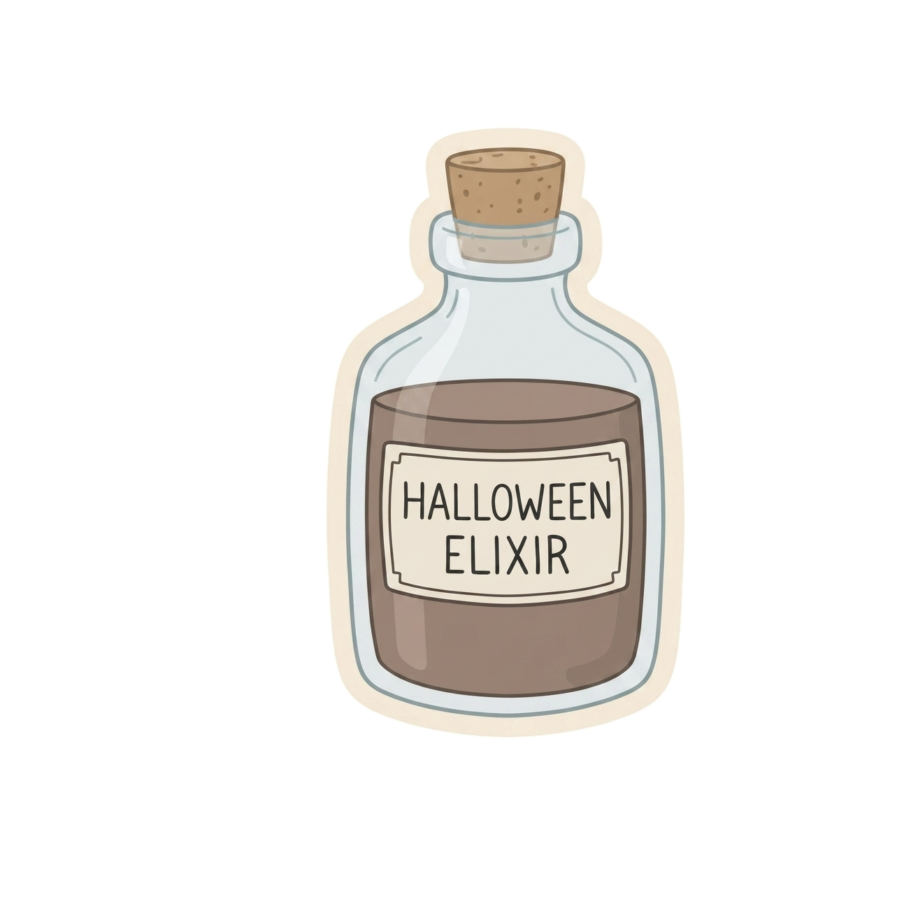 Halloween Elixir Bottle