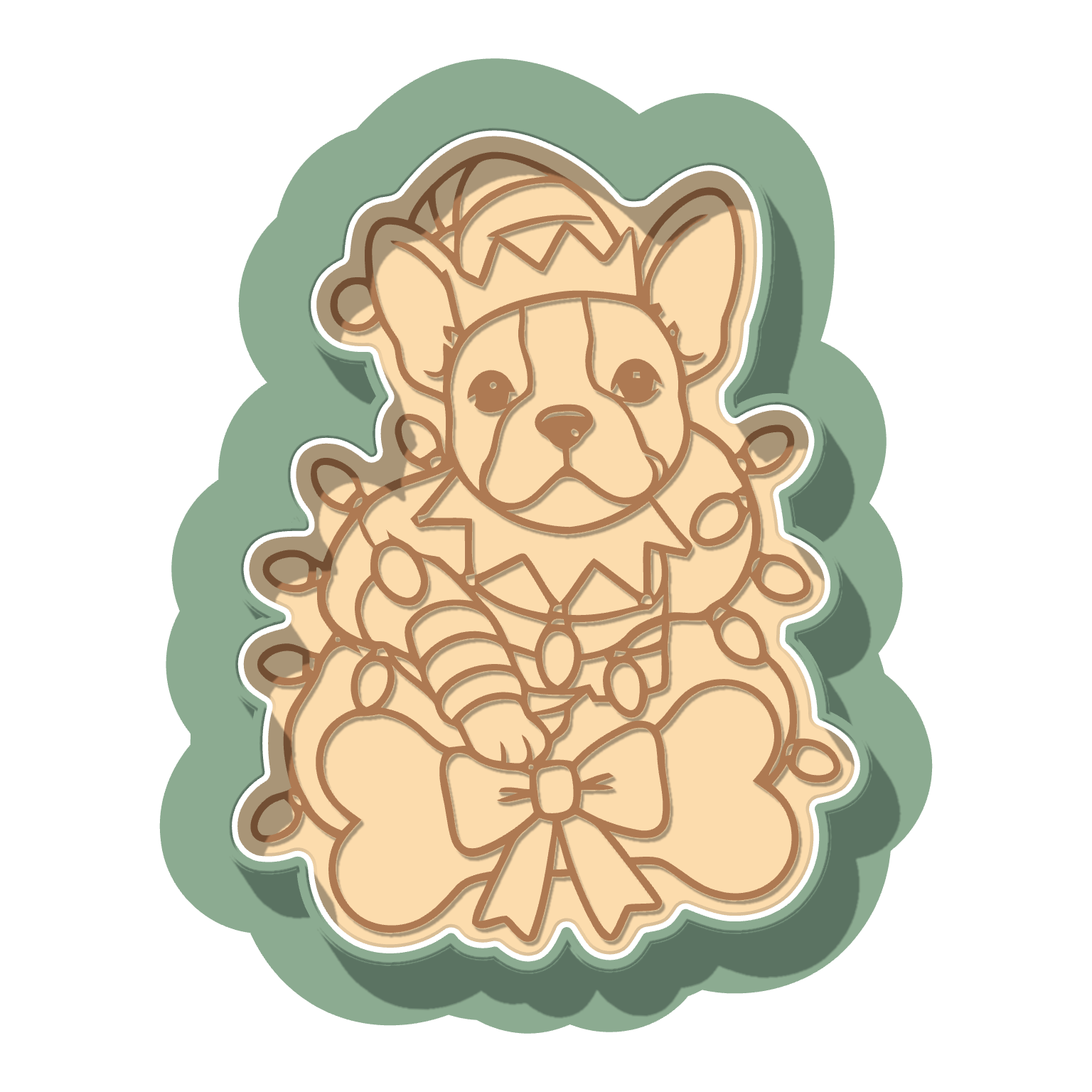 Elf Frenchie · Cutter + Stamp