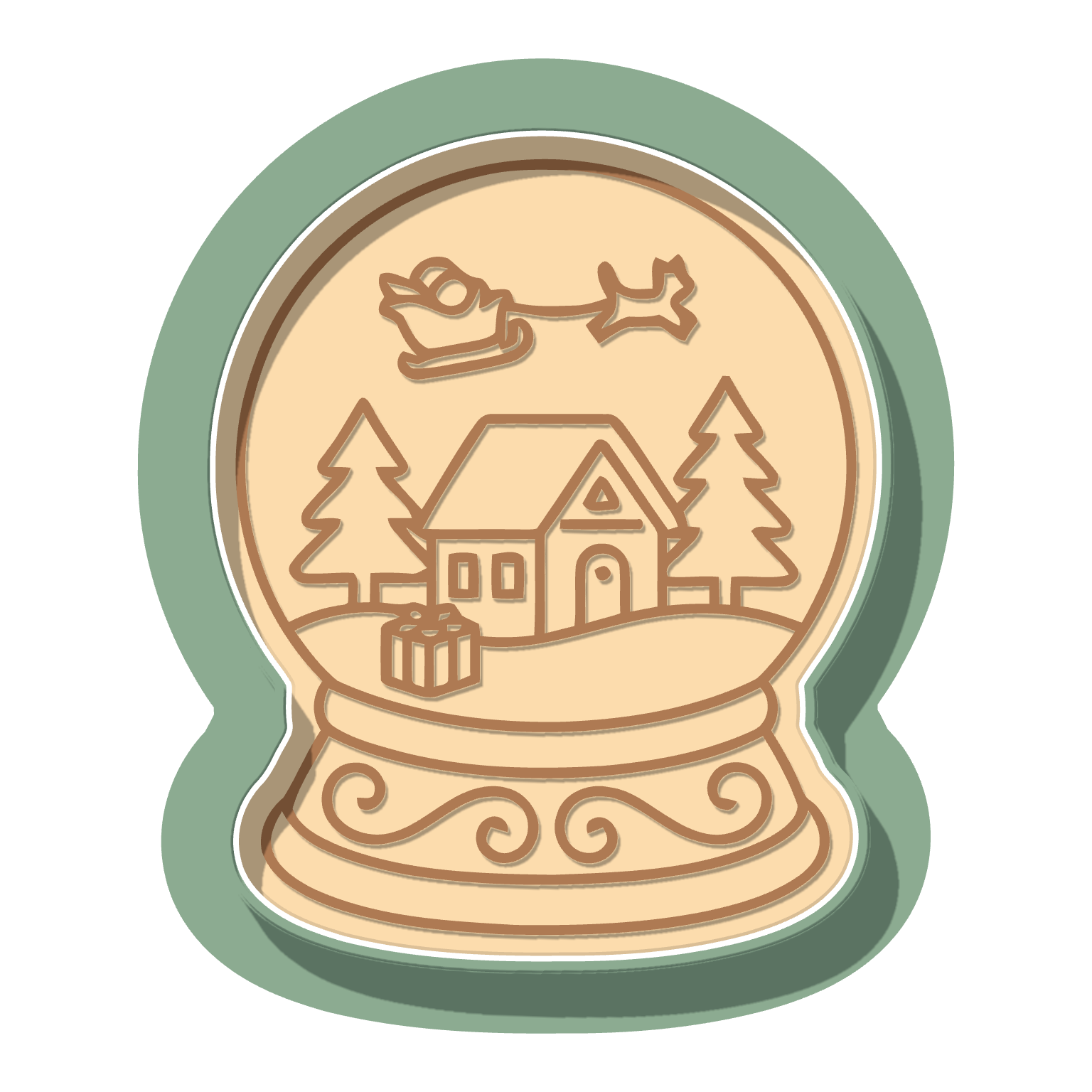 Snowglobe · Cutter + Stamp