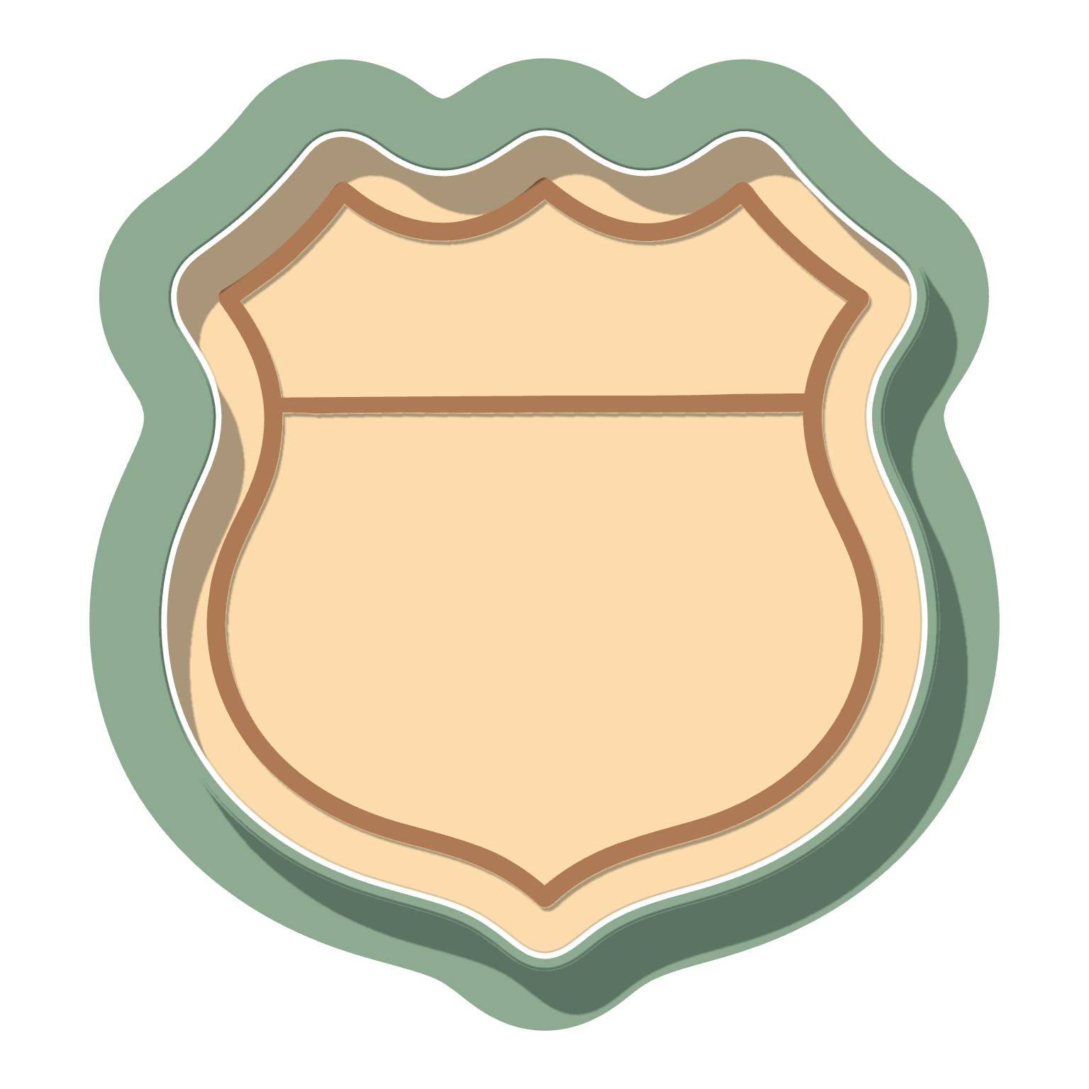 Harley Shield · Cutter + Stamp