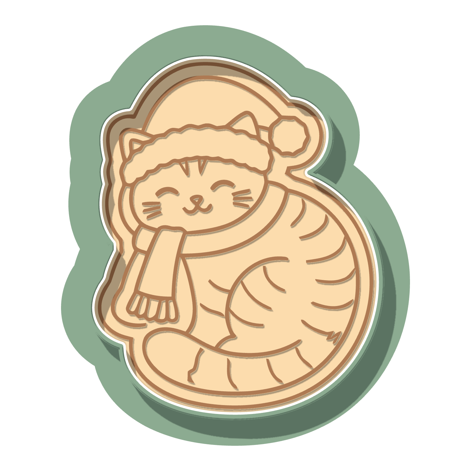Santa kitty · Cutter + Stamp