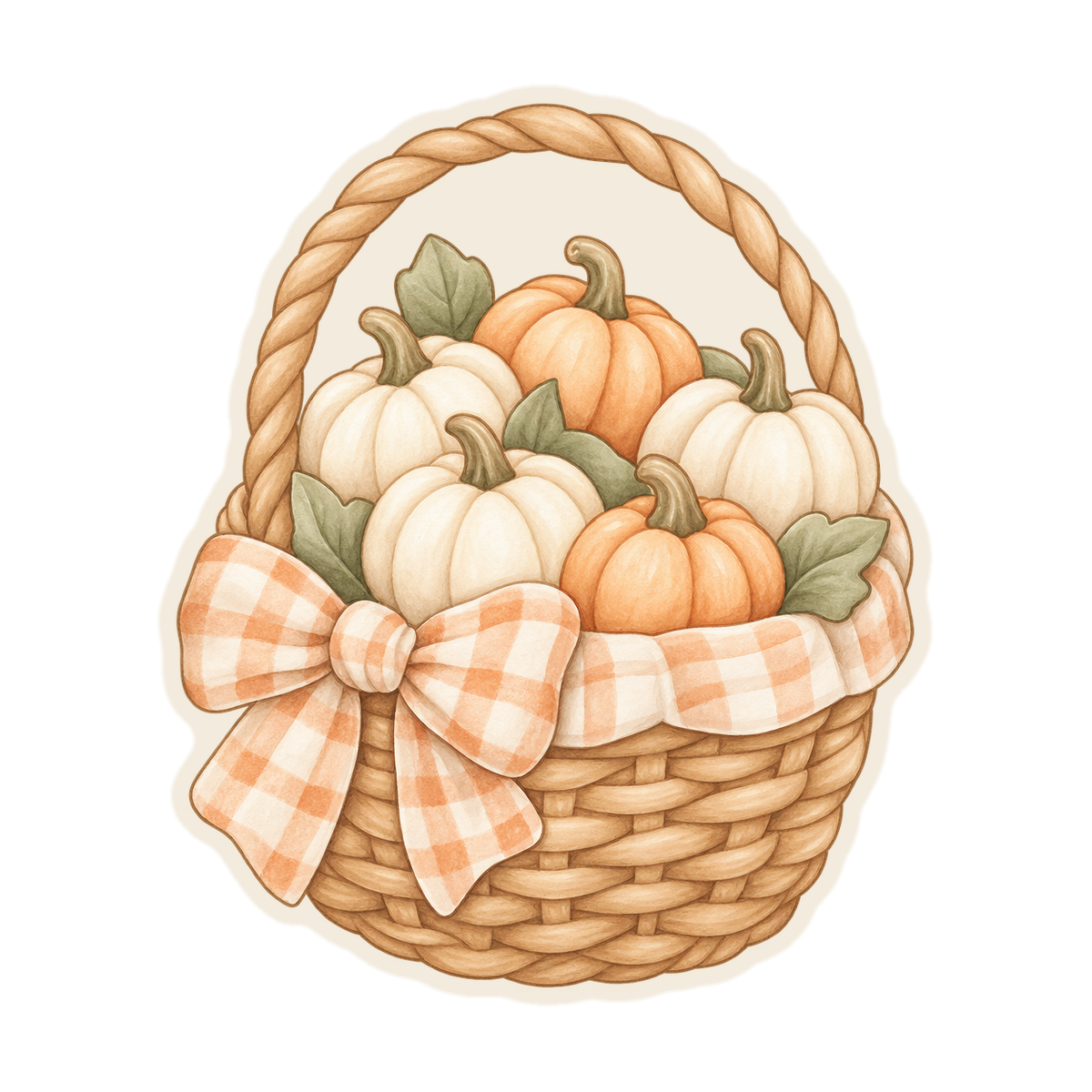 Basket Of Mini Pumpkins