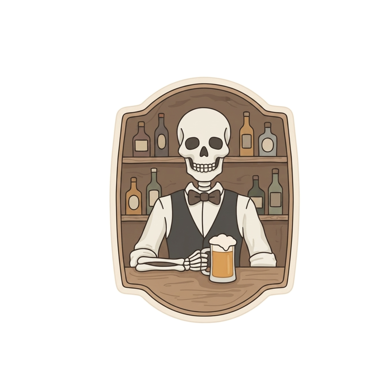 Skeleton Bartender