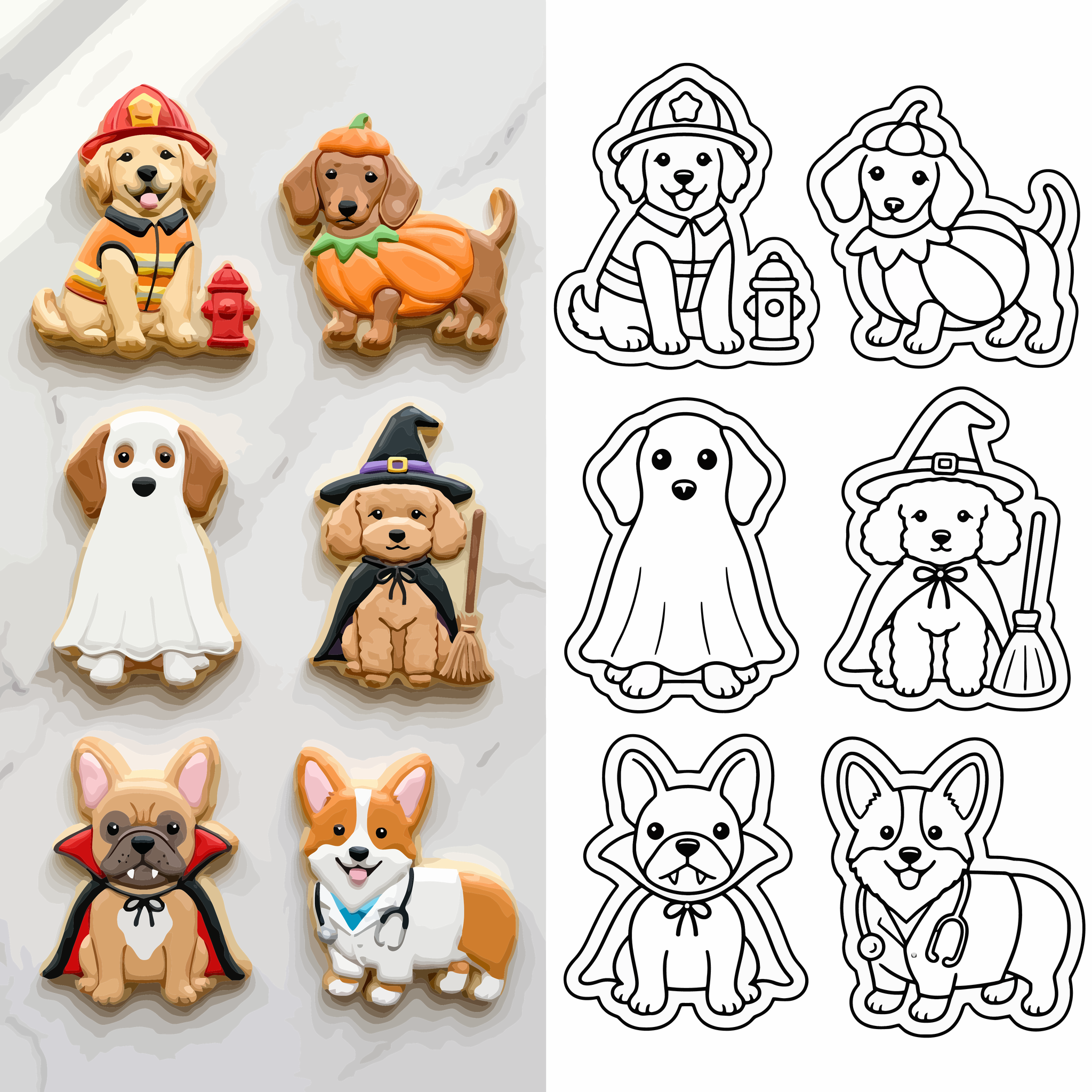 Halloween Costume Pups