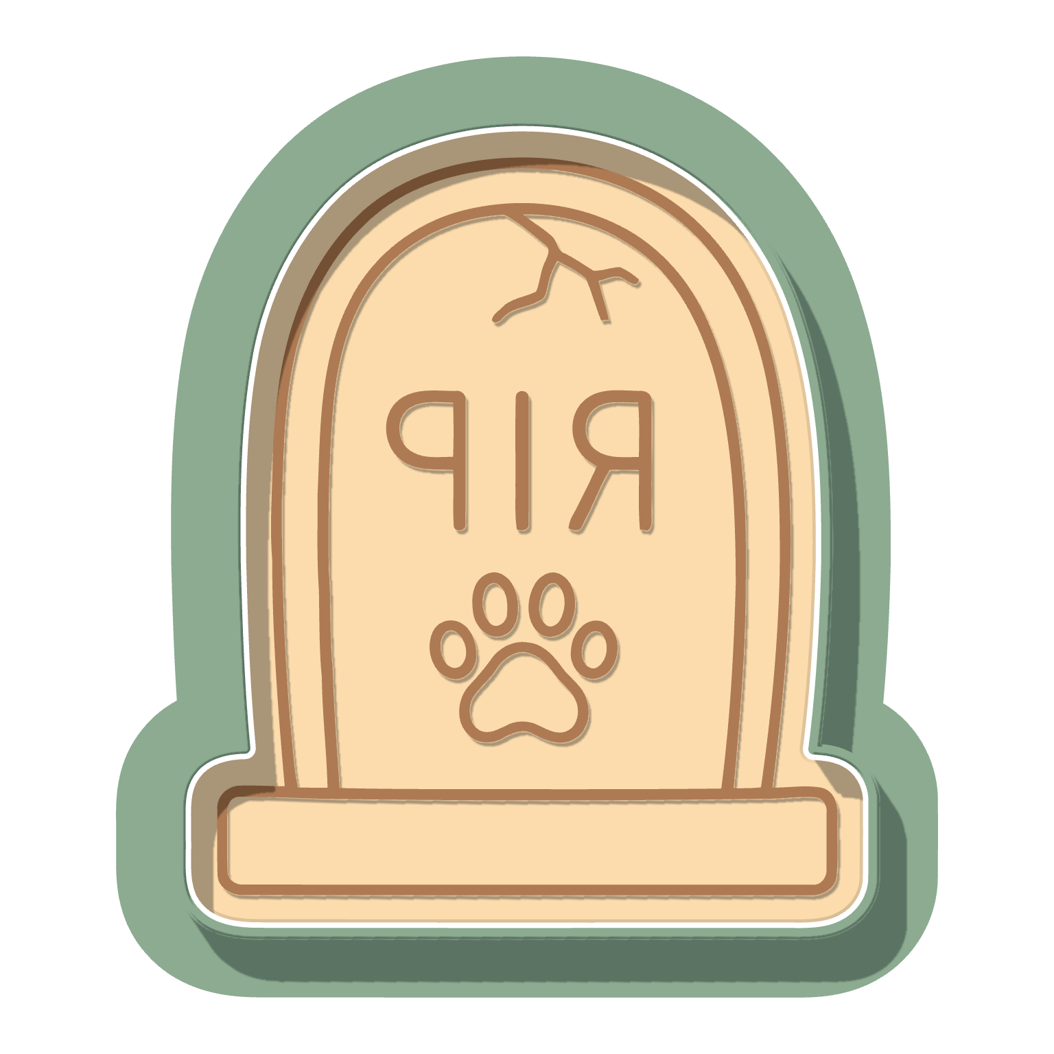Tombstone · Cutter + Stamp