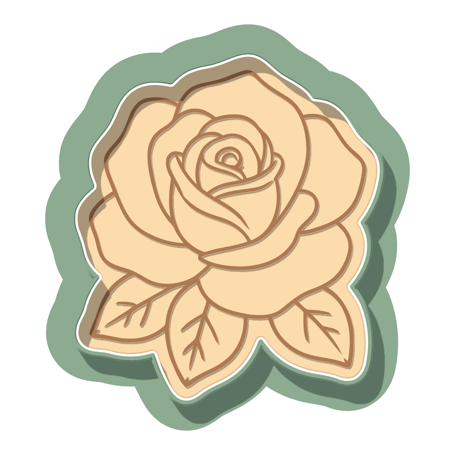 Rose · Cutter + Stamp