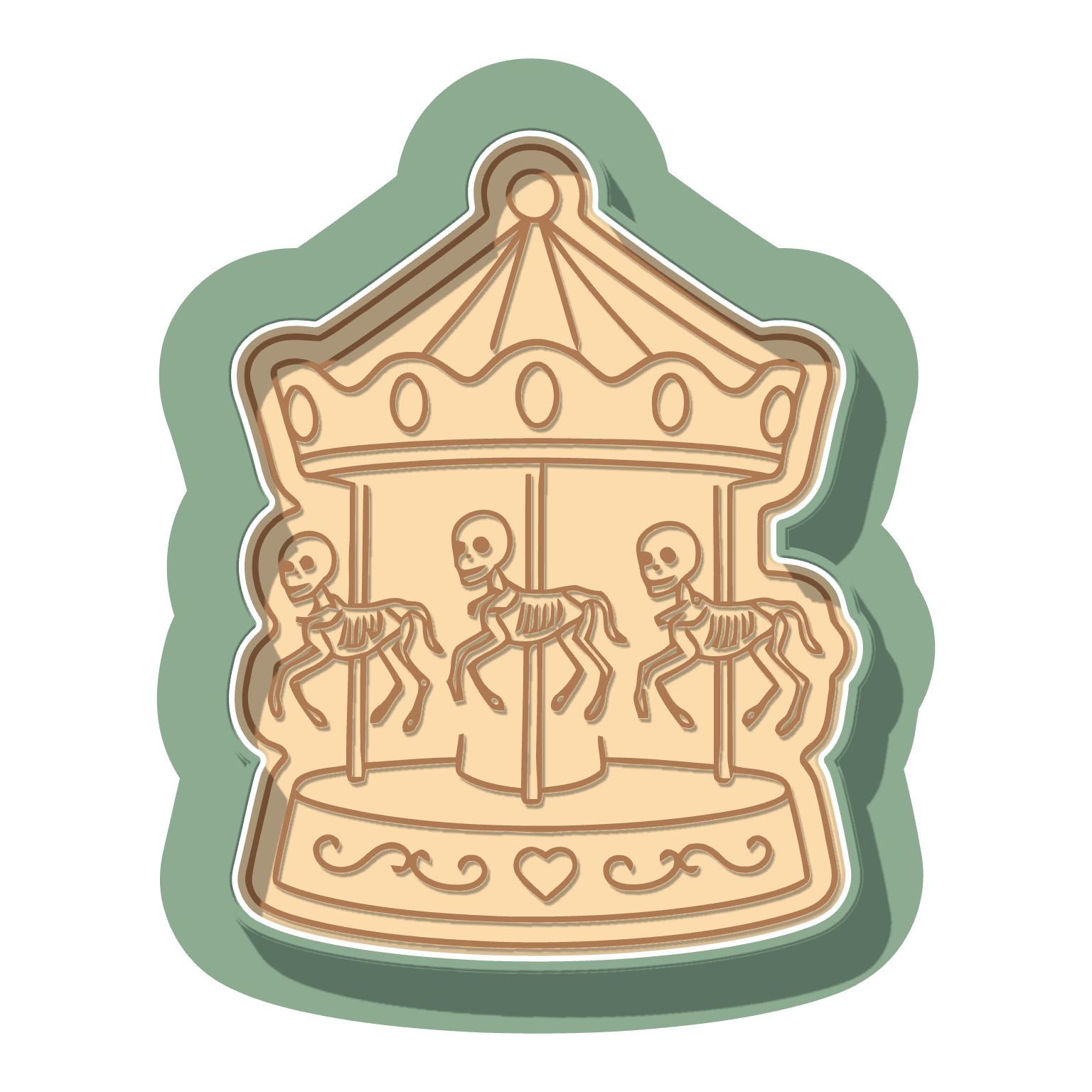 Skeleton Carousel · Cutter + Stamp