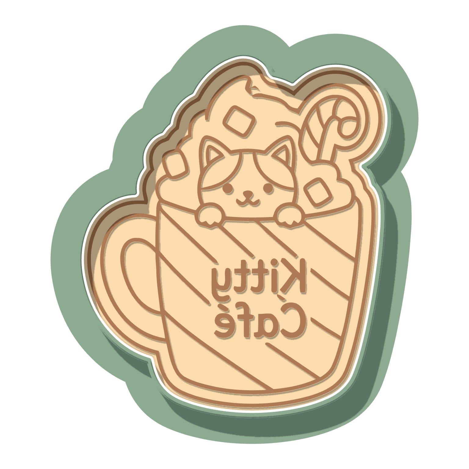 Kitty Cafe Mug · Cutter + Stamp