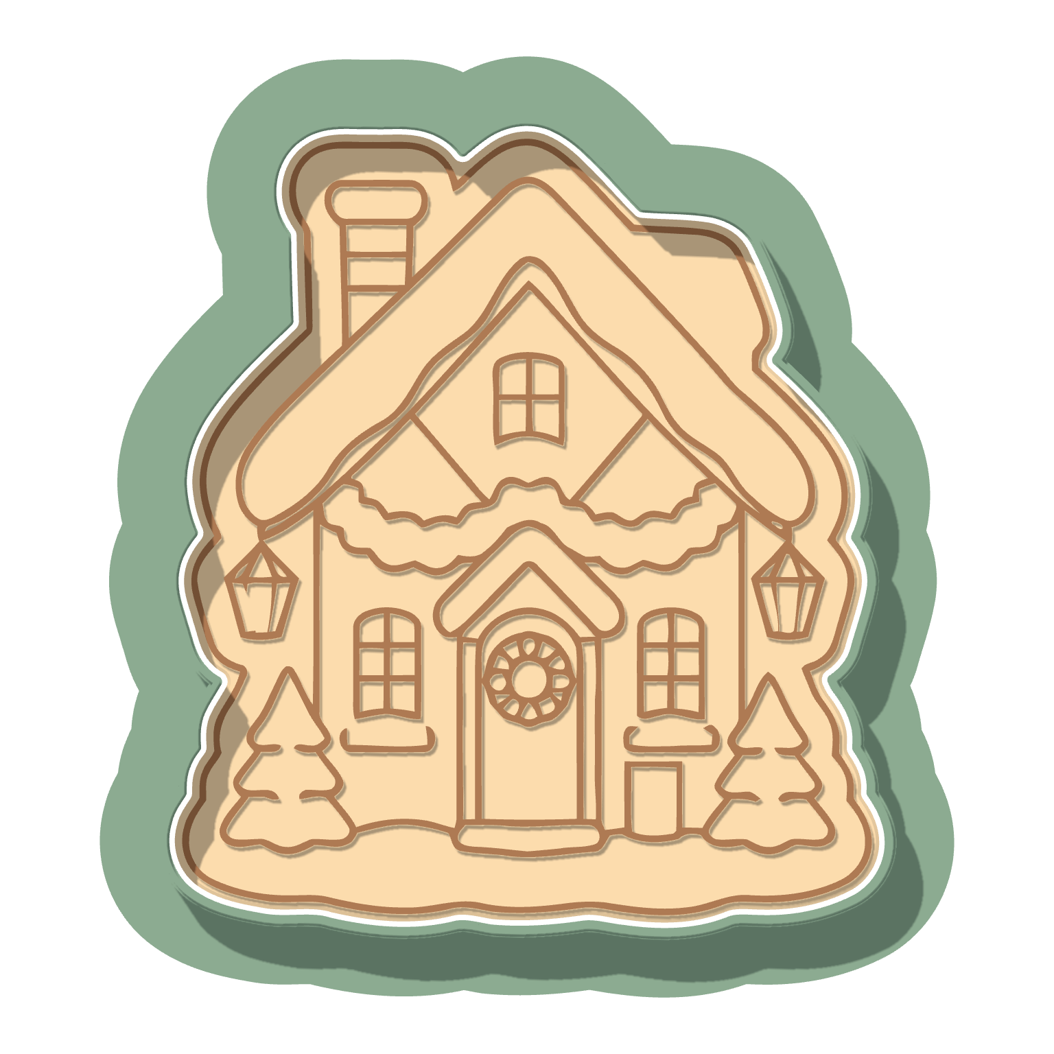 Festive Cottage · Cutter + Stamp