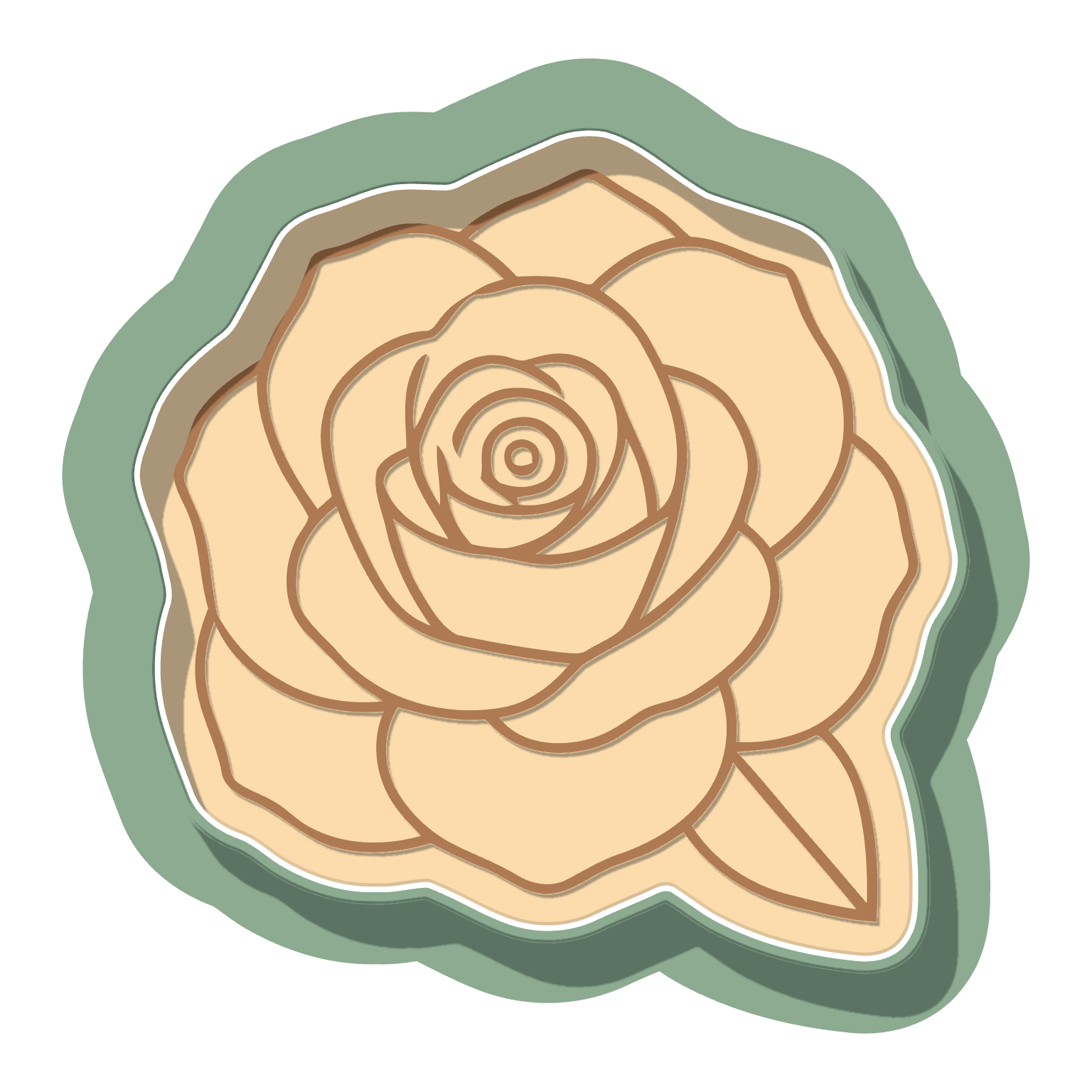 Rose · Cutter + Stamp