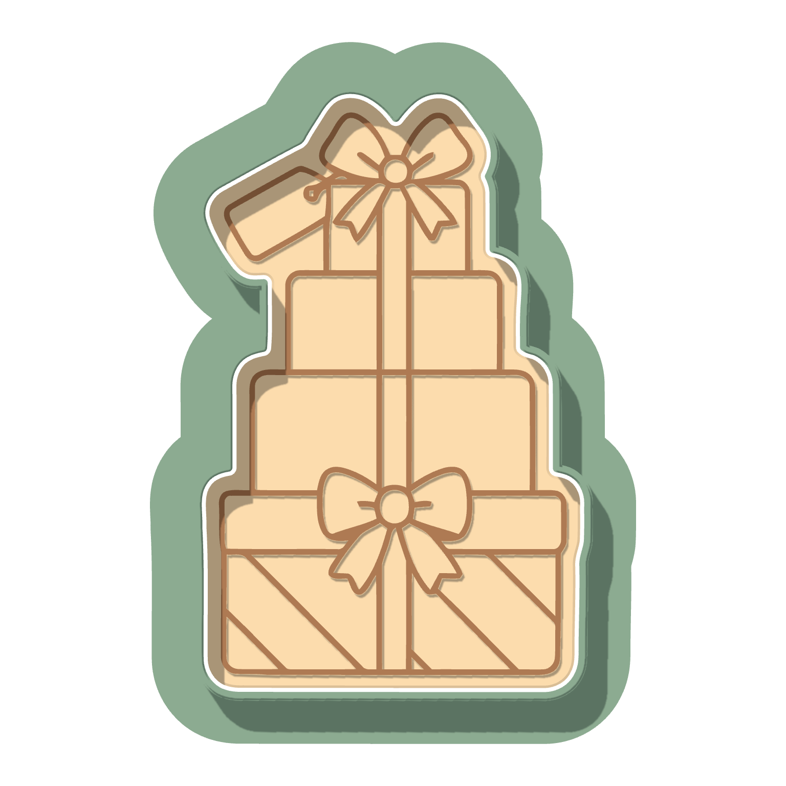 Present Tower · Cutter + Stamp